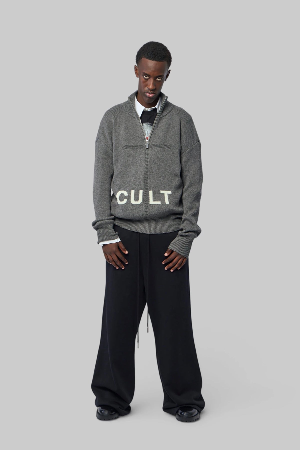 Matières Fécales - Men Cult Quarterzip Knit - LABELS
