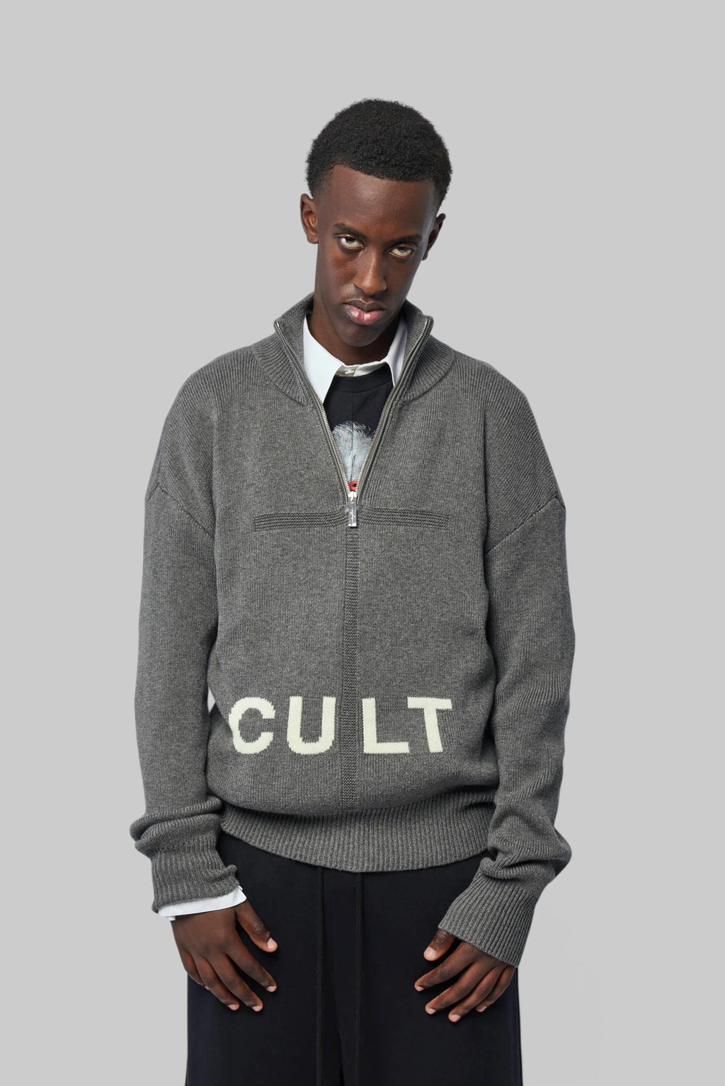 Matières Fécales - Men Cult Quarterzip Knit - LABELS