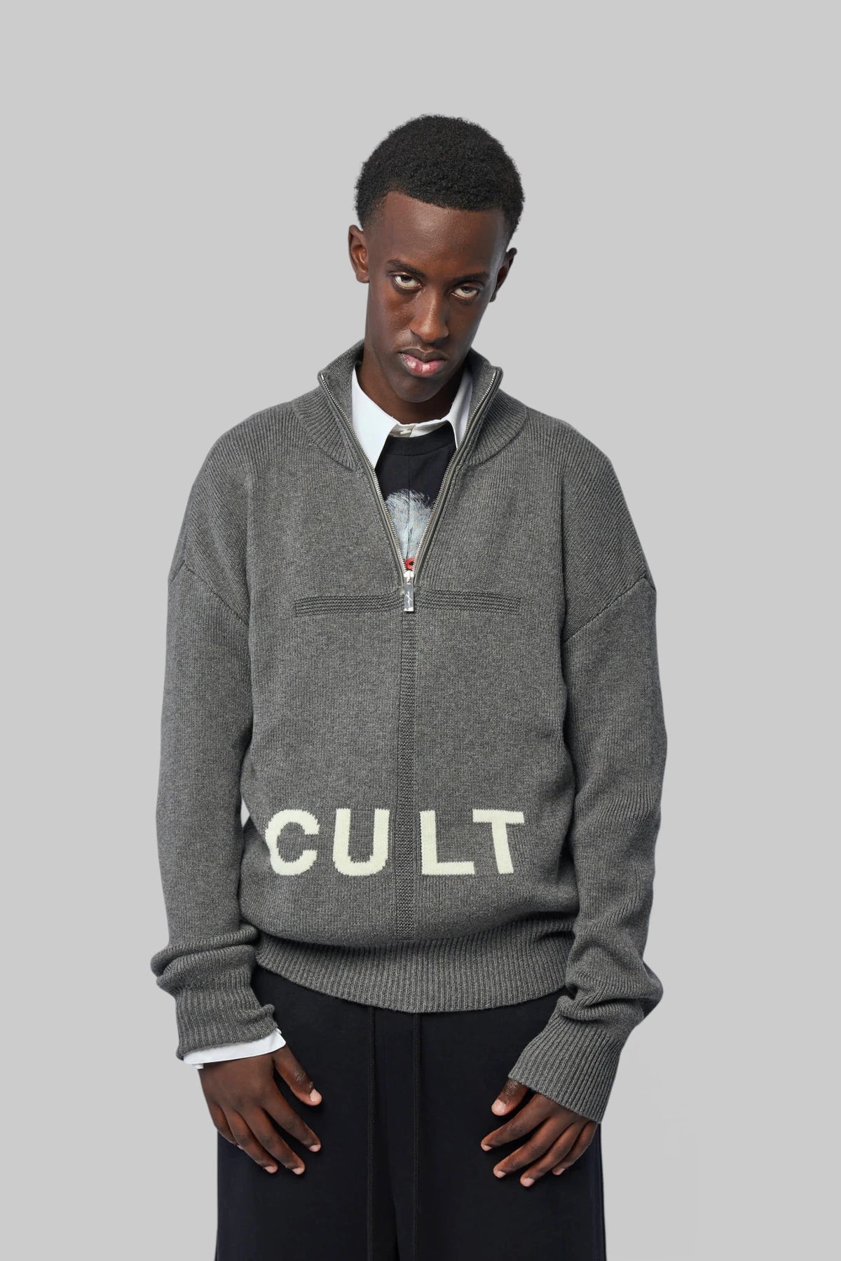 Matières Fécales - Men Cult Quarterzip Knit - LABELS