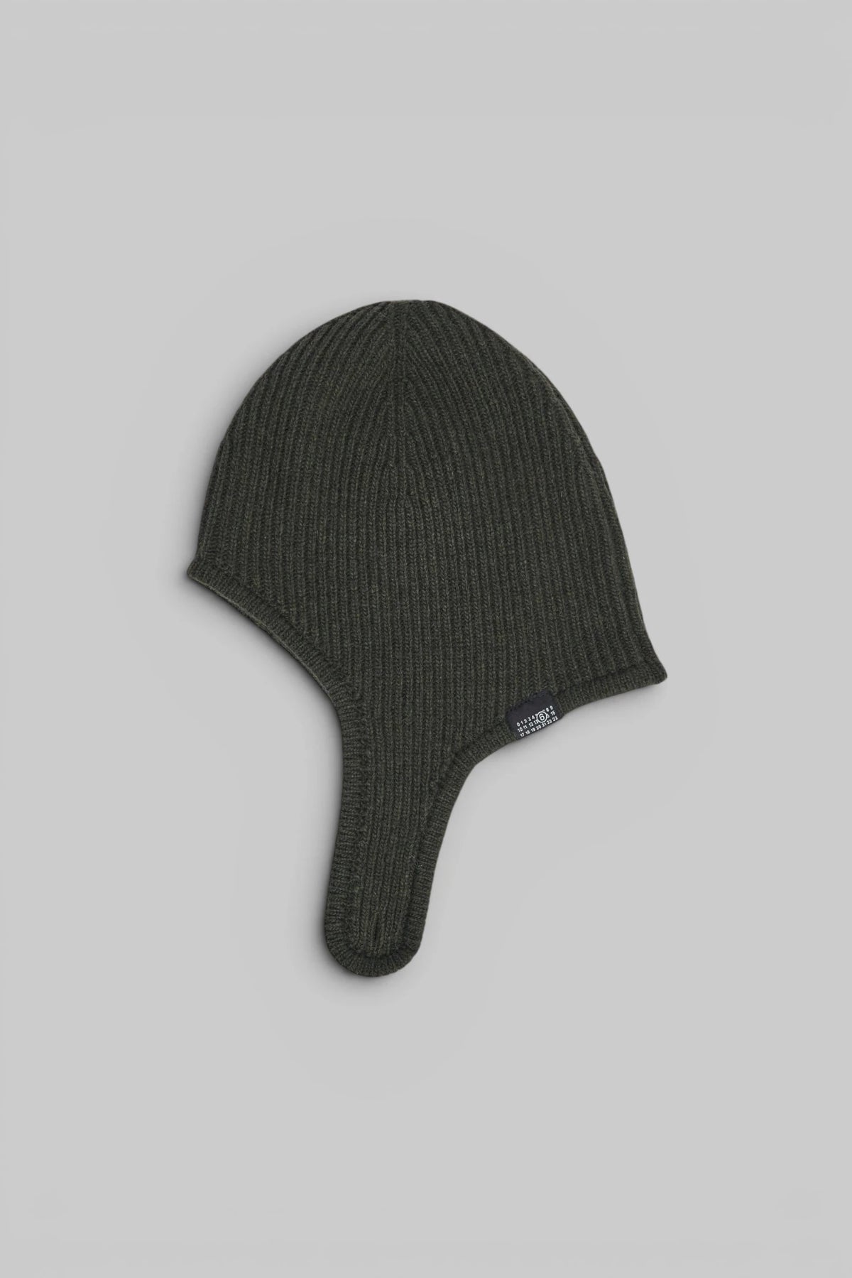 MM6 Margiela Balaclava in ribbed wool blend, front view