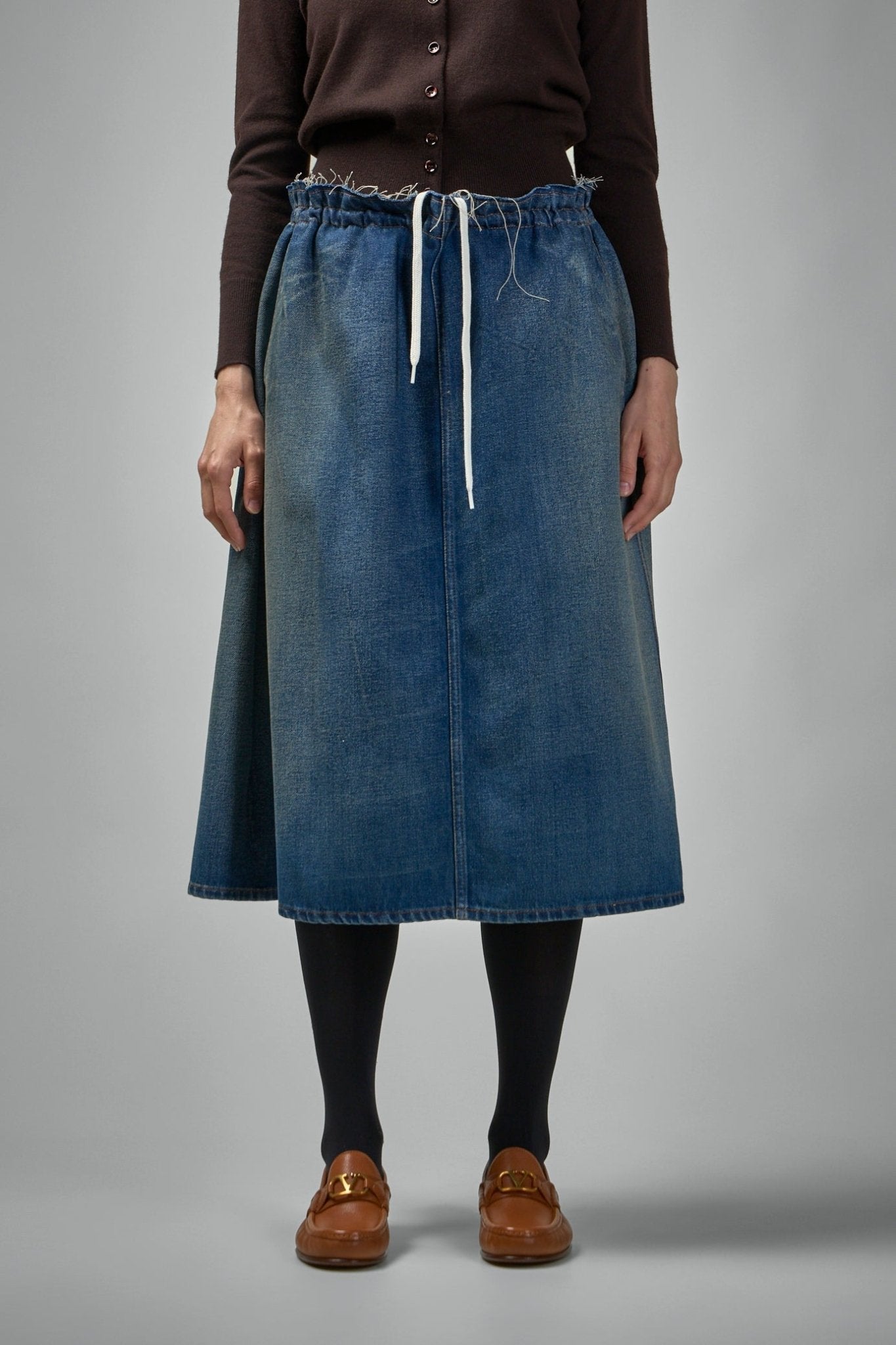 MM6 Margiela - Drawstring Long Skirt - LABELS