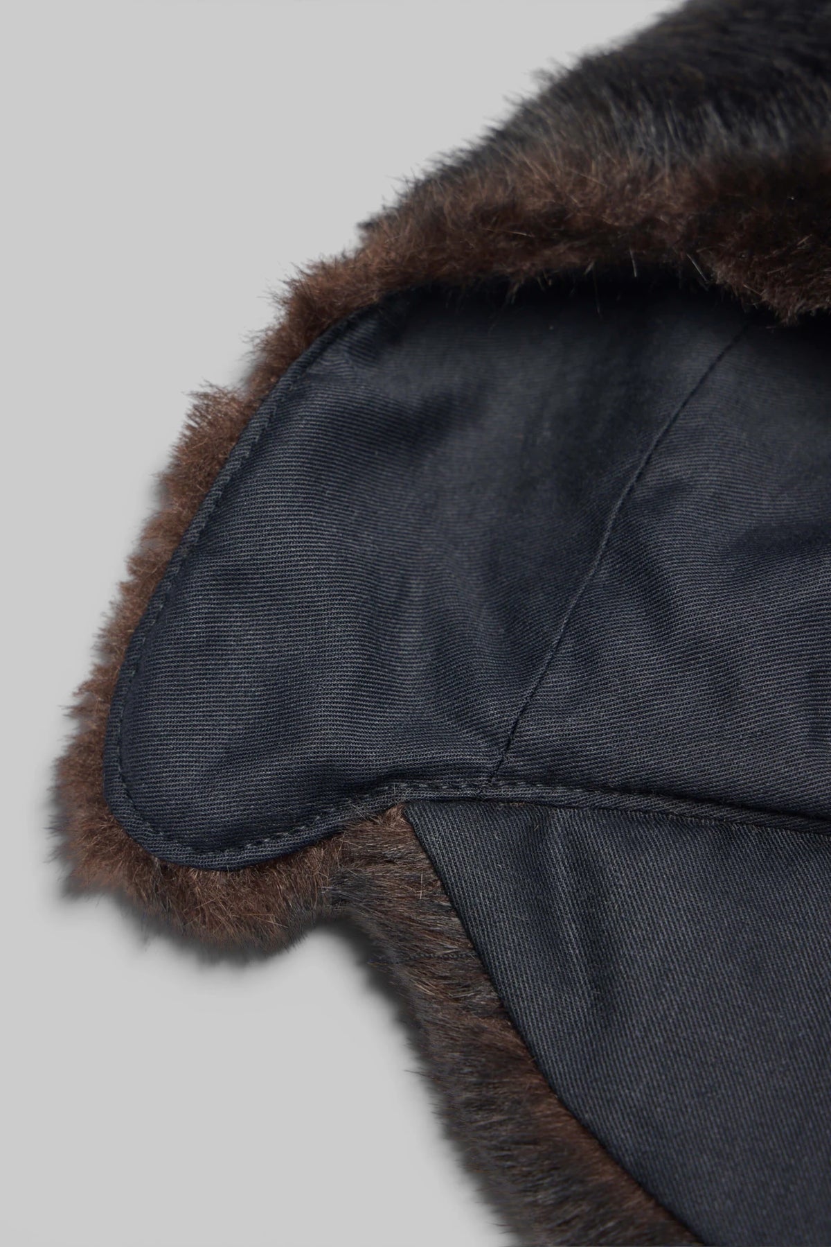 Back view of full head coverage on MM6 Margiela hat