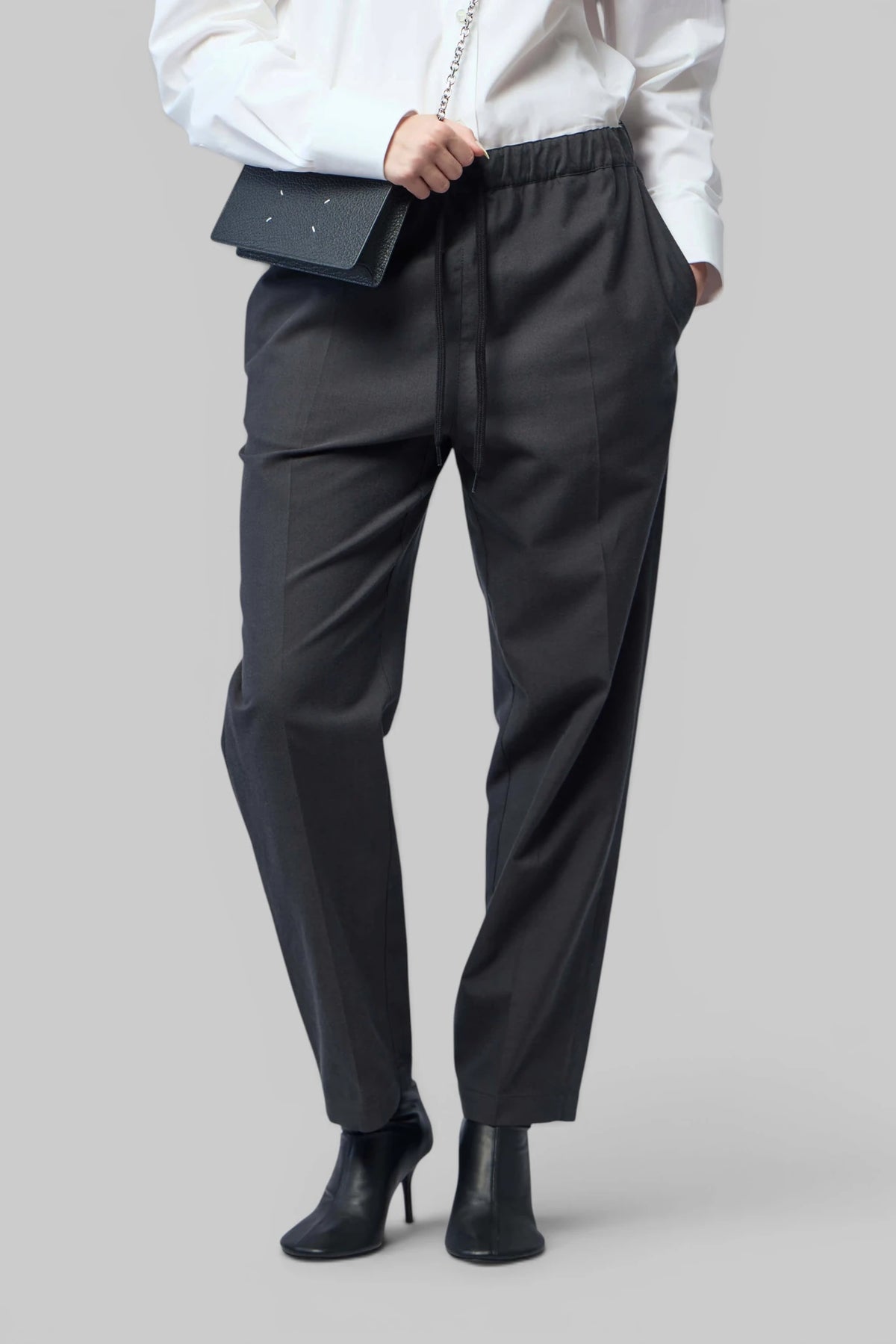 MM6 Margiela cargo pants in wool-cotton blend, front view