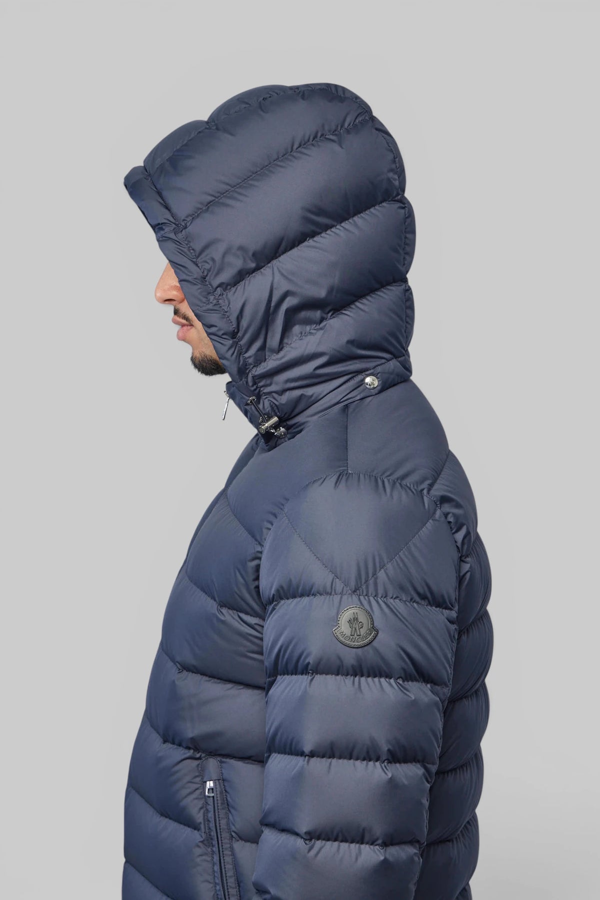 Back view of Moncler Arneb quilted down jacket