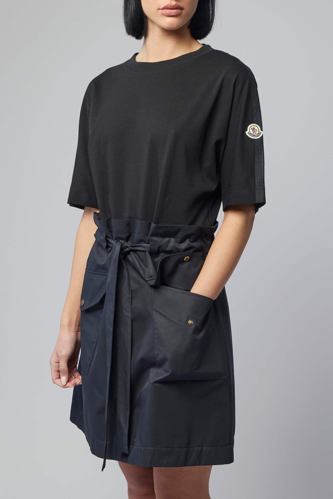 Moncler T-Shirts - Cotton Polyamide Dress Style LABELS Moncler T-Shirts - Cotton Polyamide Dress Style LABELS