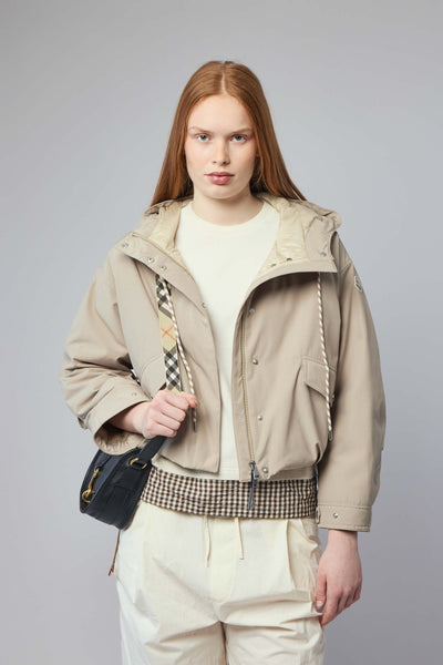 Eucalyptus Hooded Short Down Jacket