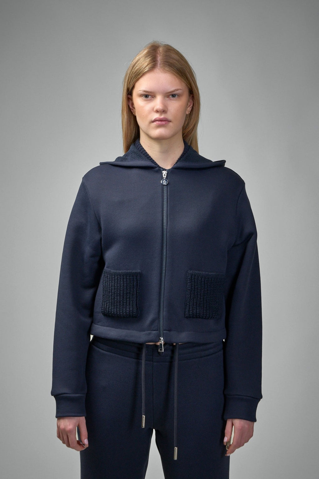 Moncler - Knit Accent Cotton Zip - Up Hoodie - LABELS