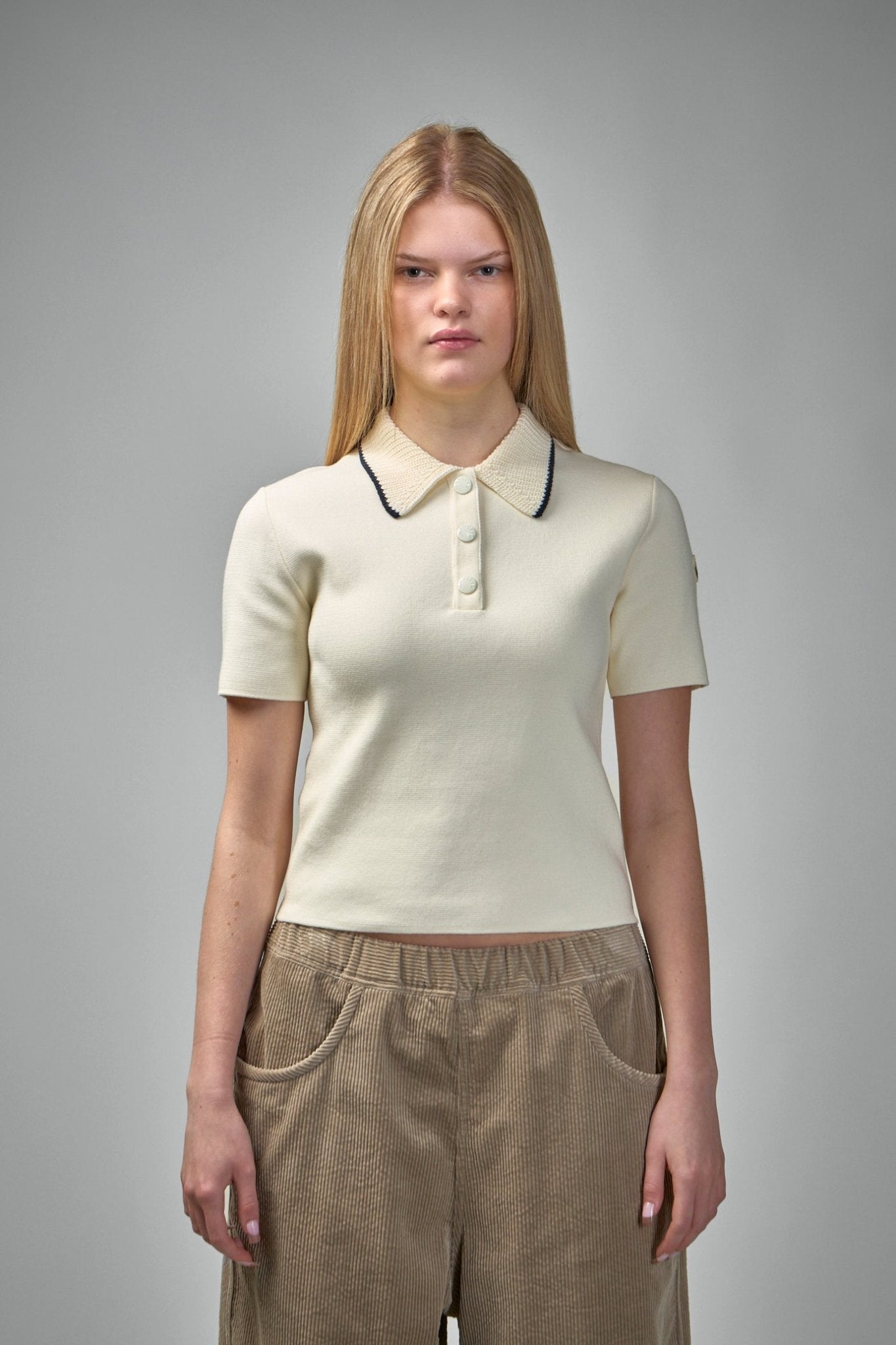 Moncler - Knit Cotton Polo Shirt - LABELS