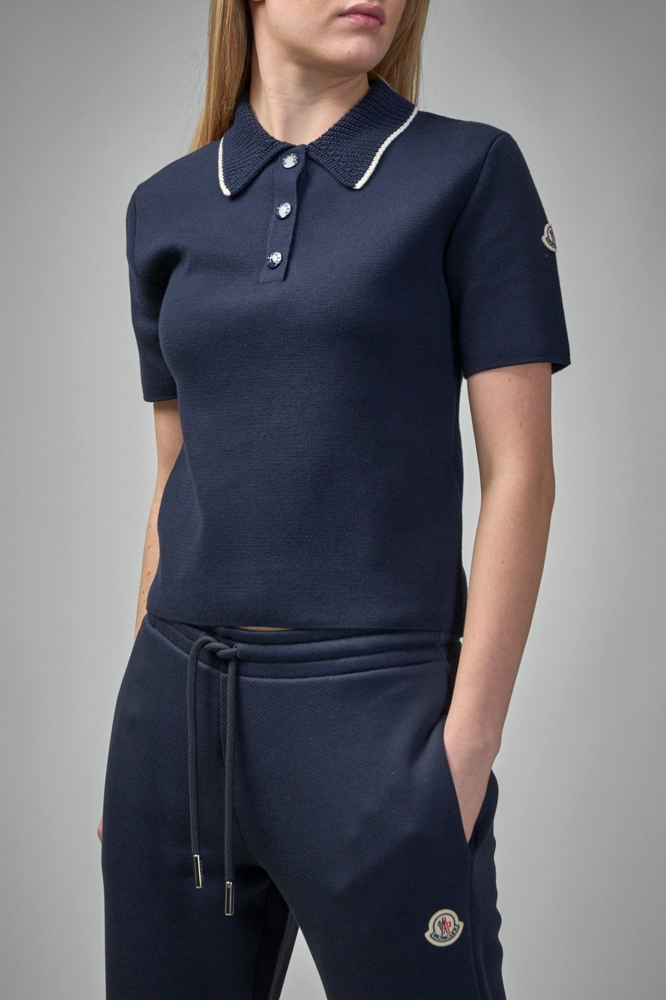 Moncler - Knit Cotton Polo Shirt - LABELS