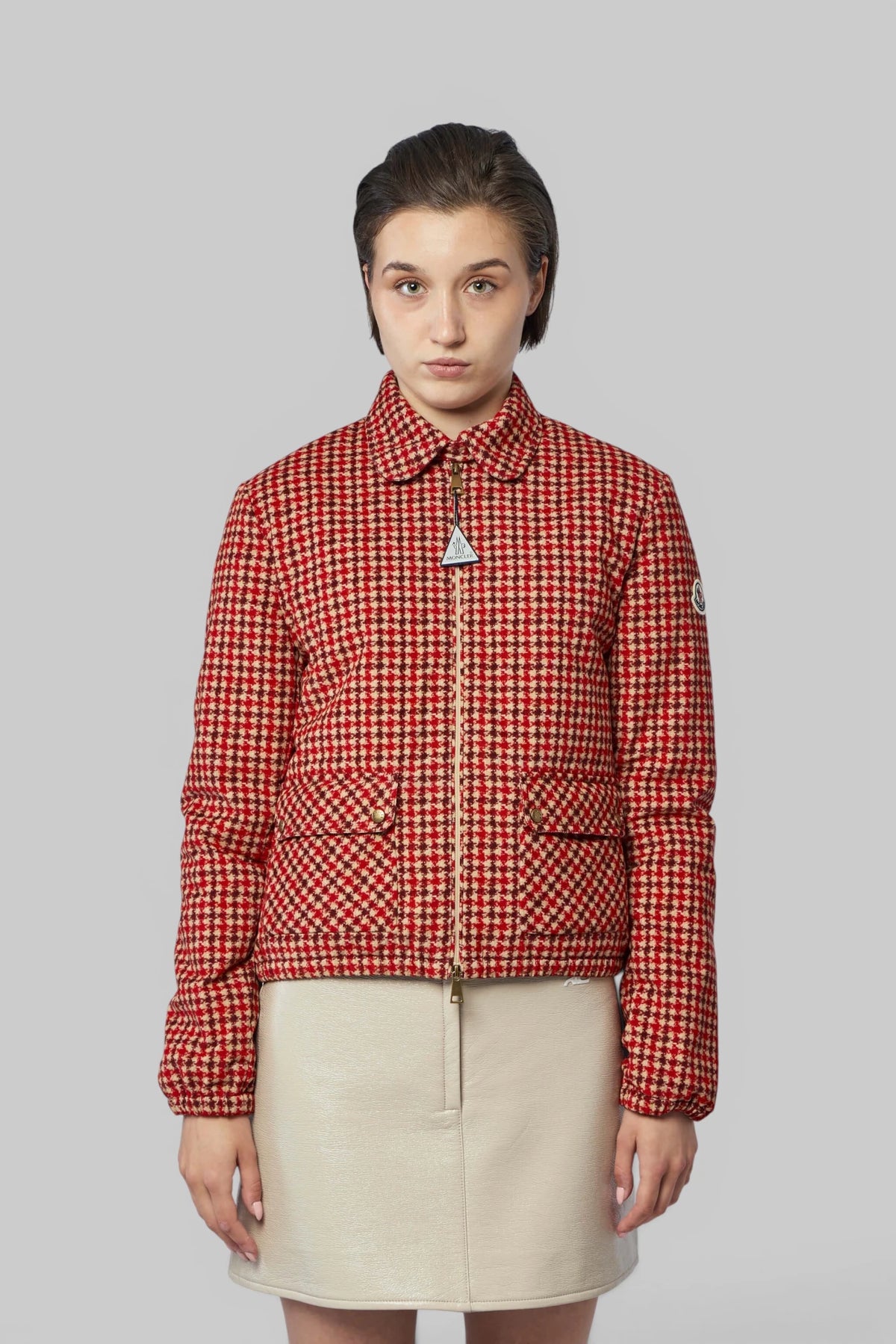 Moncler Lanset Bomber Jacket with front zip pockets