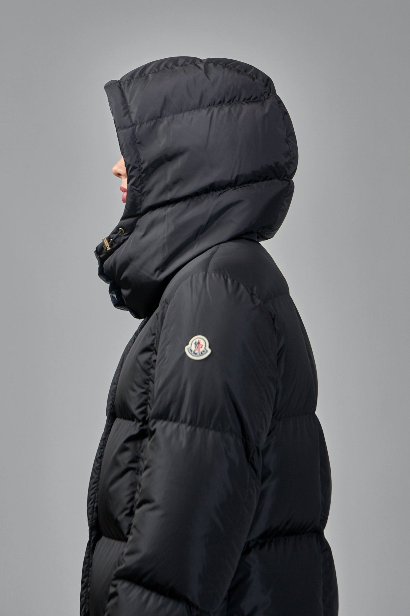 Moncler - Litte Square Quilted Hooded Long Down Jacket - LABELS