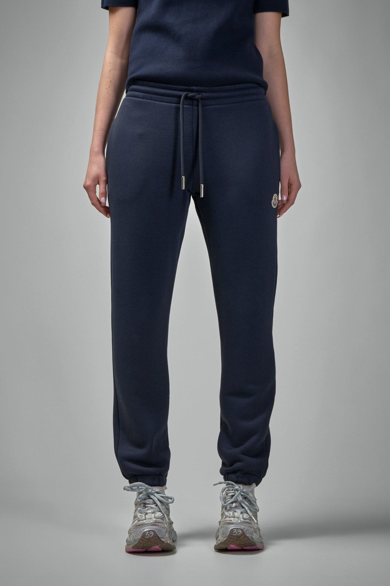 Moncler - Logo Patch Cotton Track Pants - LABELS