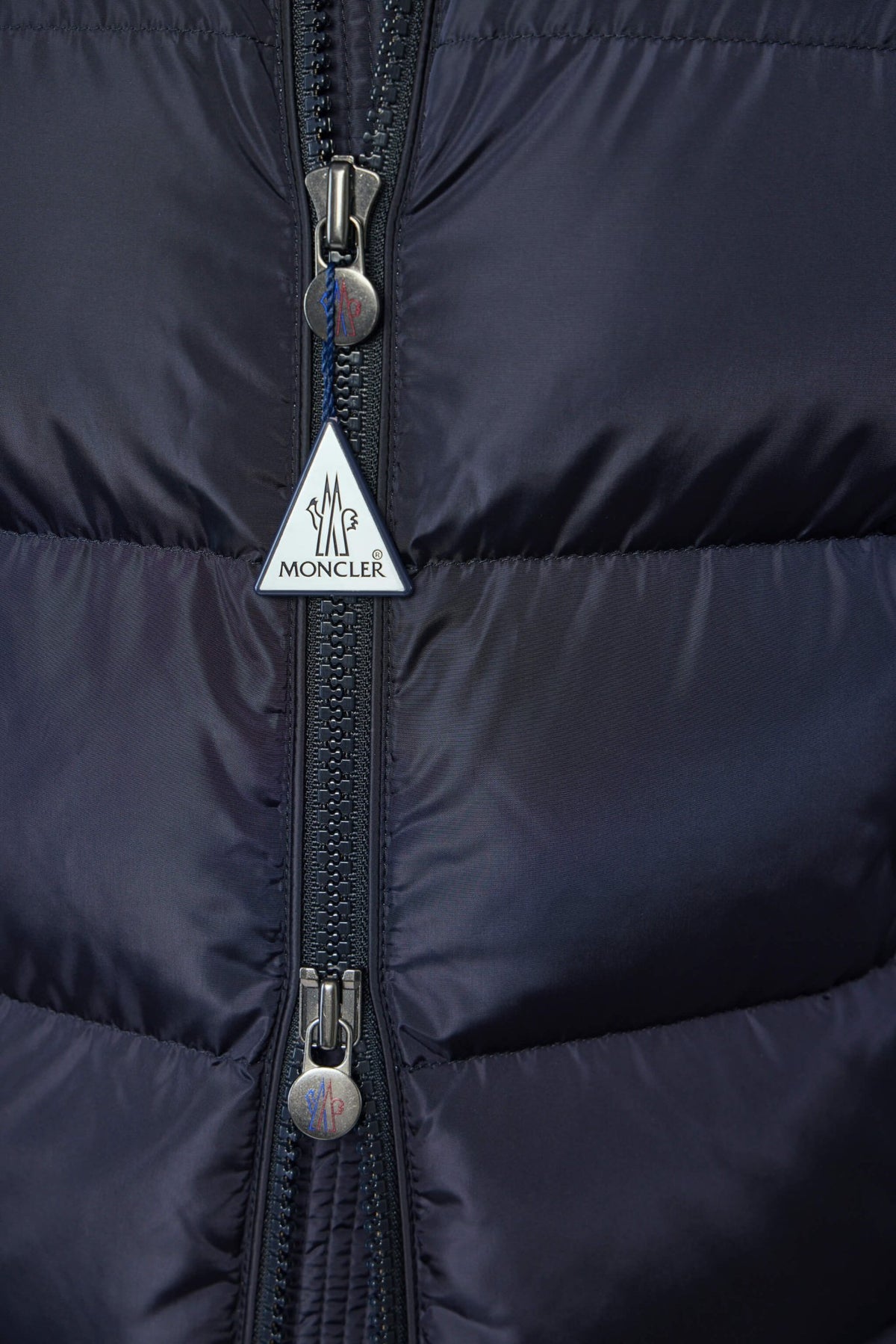 Back view of navy Moncler Maya Jacket, view 8