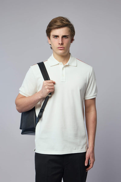 Tricolor-trimmed Cotton Piquet Polo Shirt