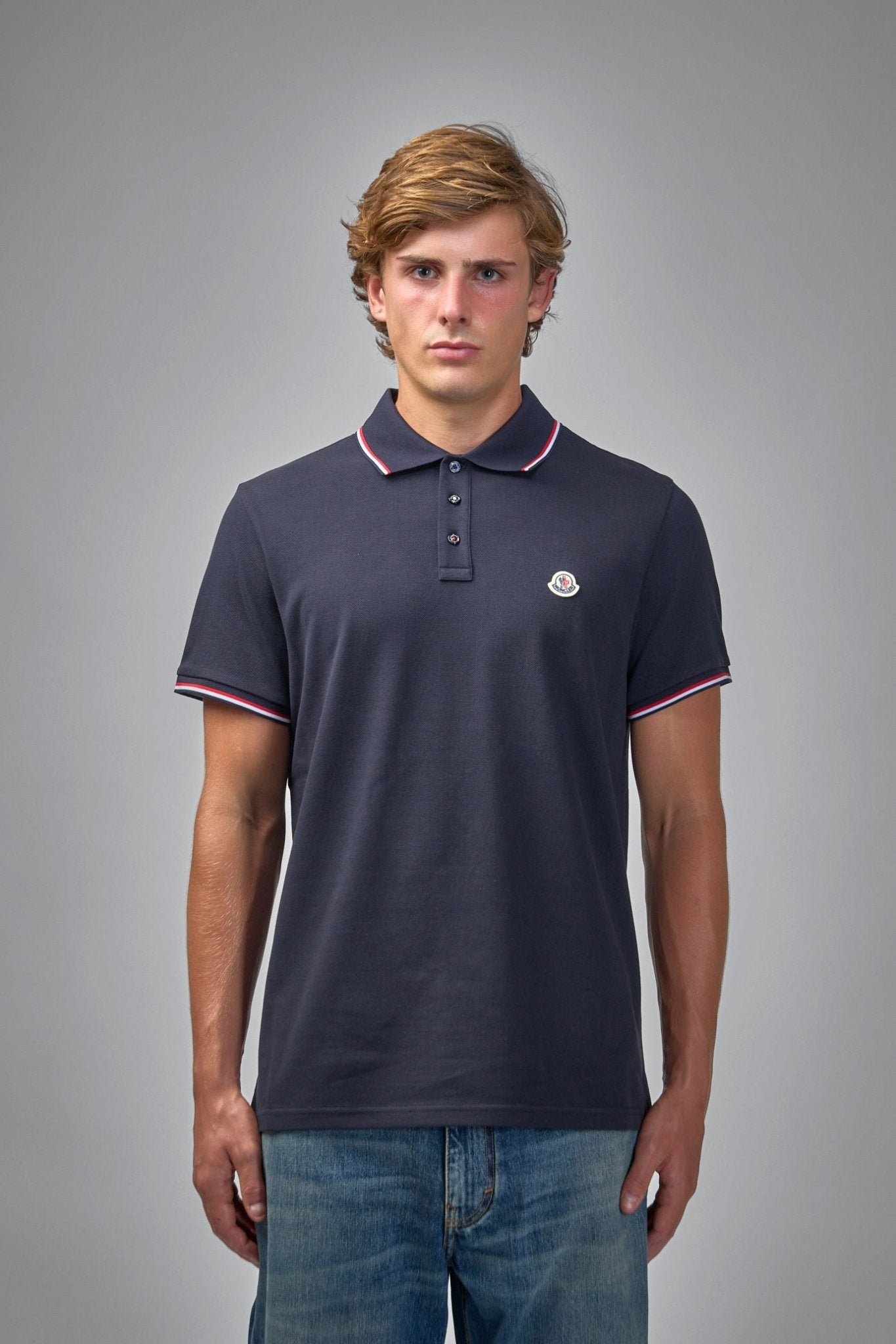 トップス MONCLER MAGLIA POLO 67260326N01S MONCLER - Moncler polo shirt | Leam Roma - Luxury Shopping Online