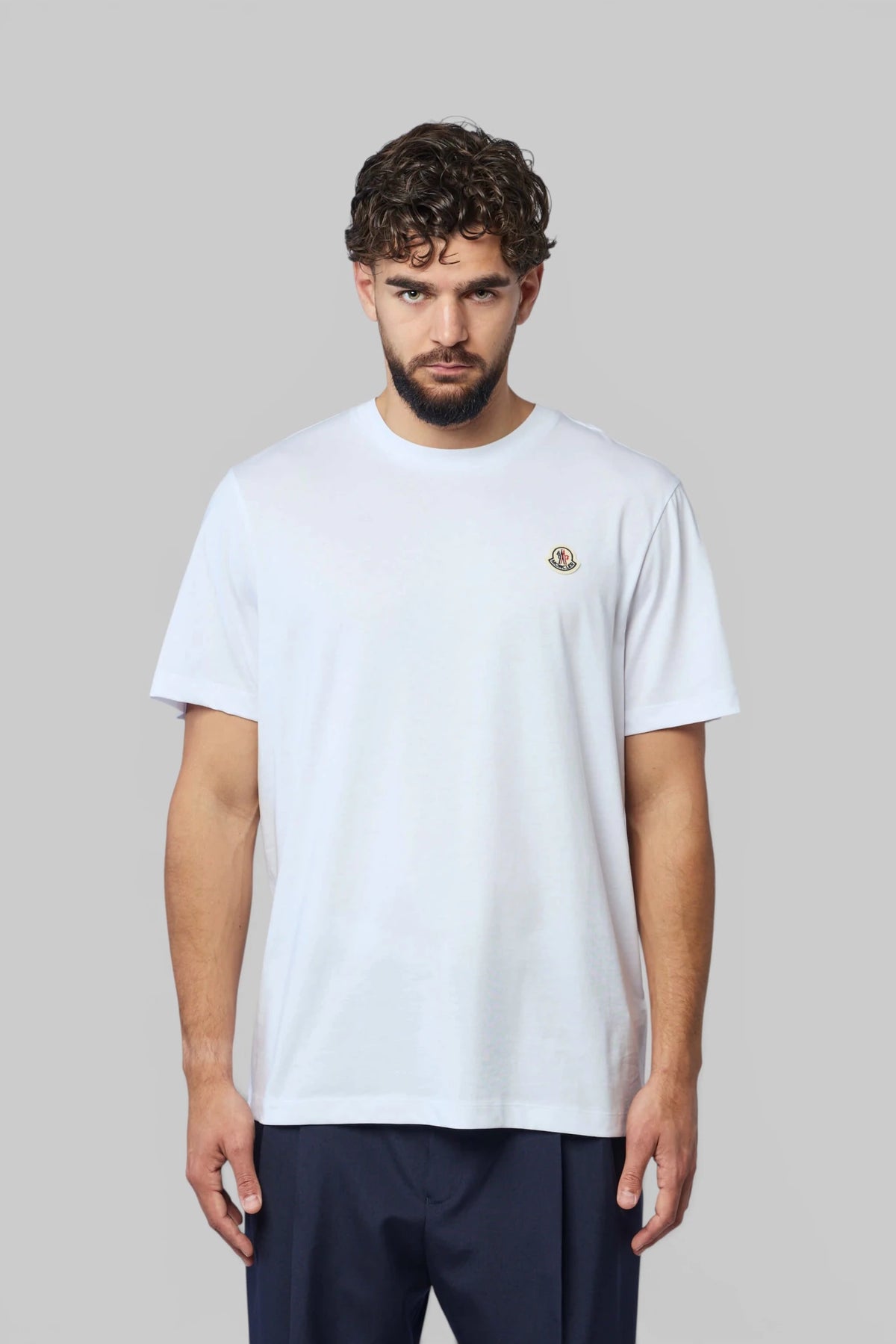Moncler t-shirt 3 pack folded showing straight hem detail