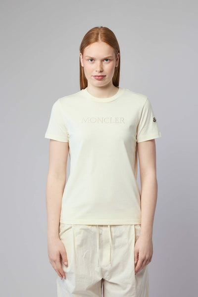 Embroidered Tonal Logo Cotton T-shirt