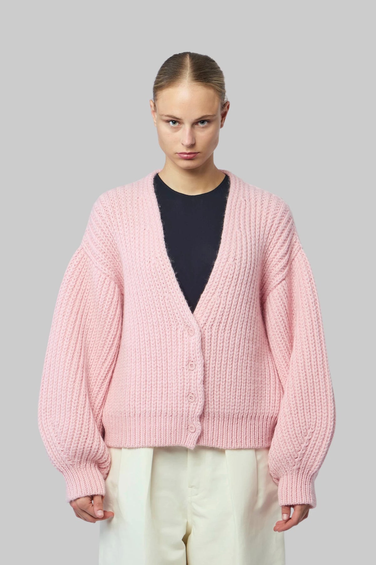 Mr Mittens - Louisa - Fisherman Balloon Sleeve Cardigan - LABELS
