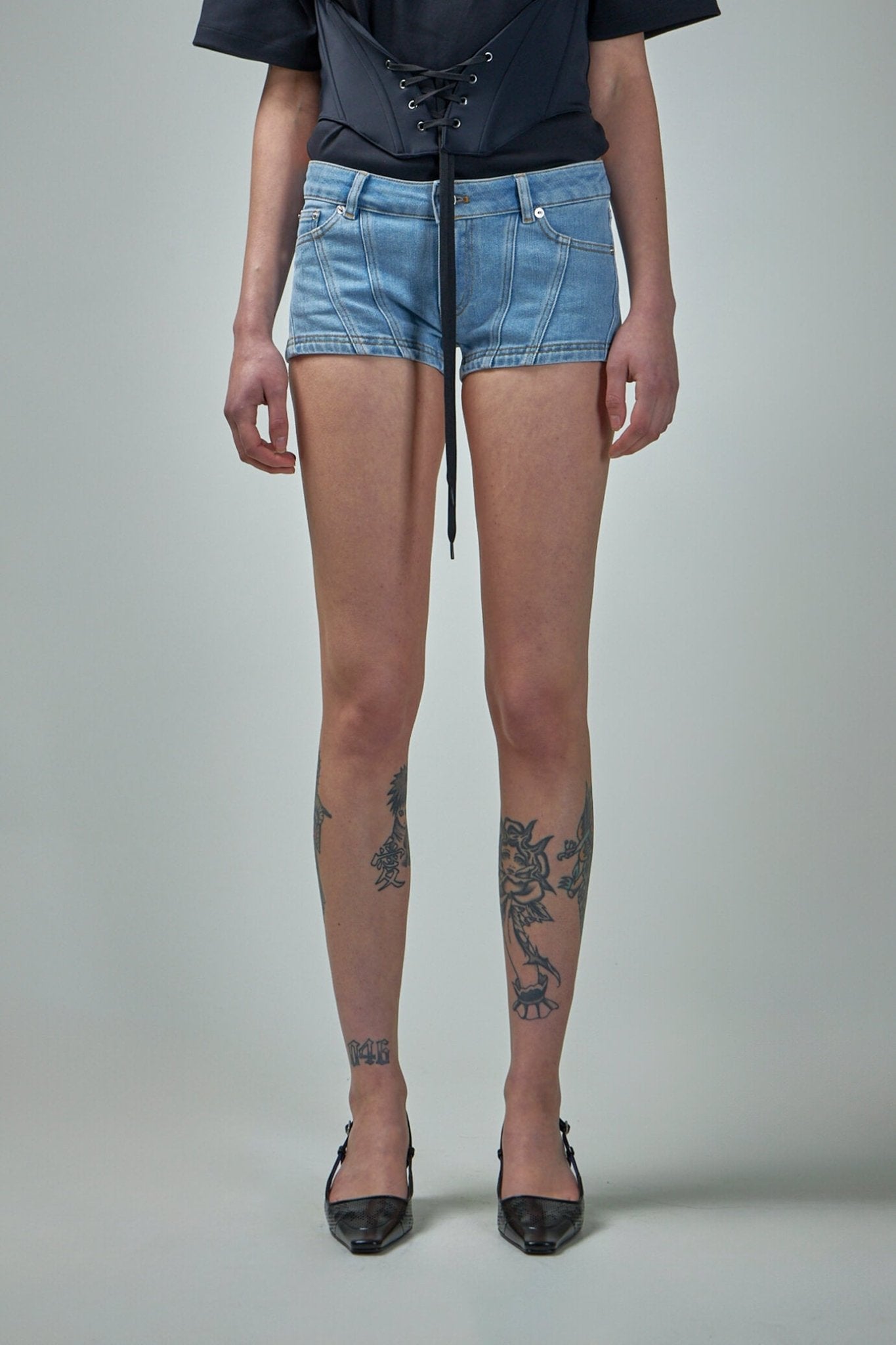 Mugler - Cotton Denim Short L. - LABELS