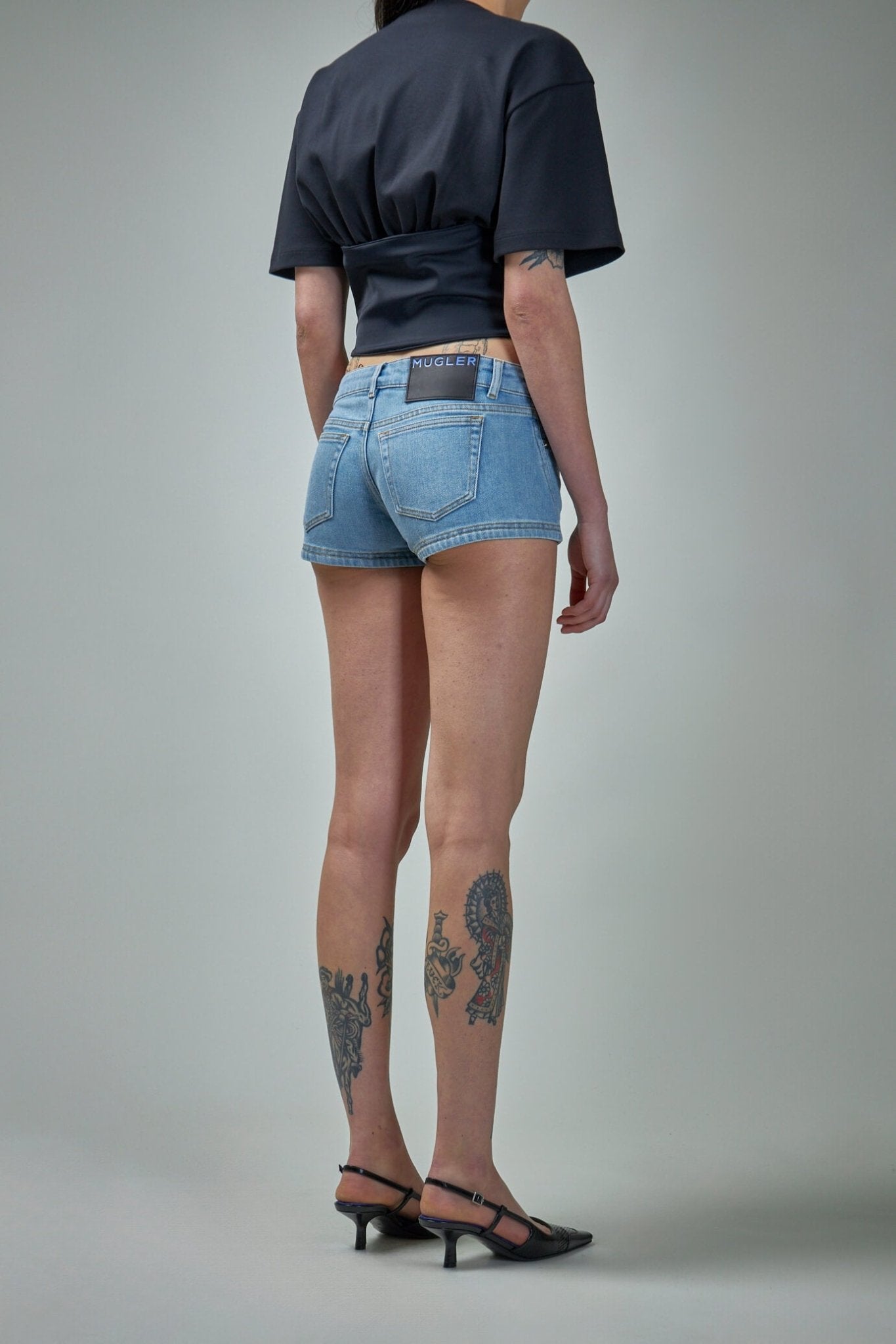 Mugler - Cotton Denim Short L. - LABELS