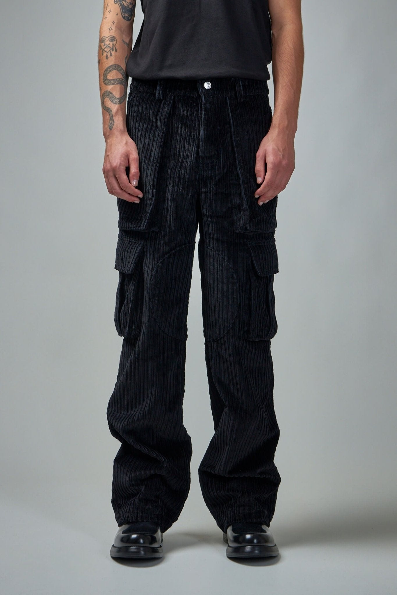 Nahmias - Corduroy Logo Cargo Pants - LABELS
