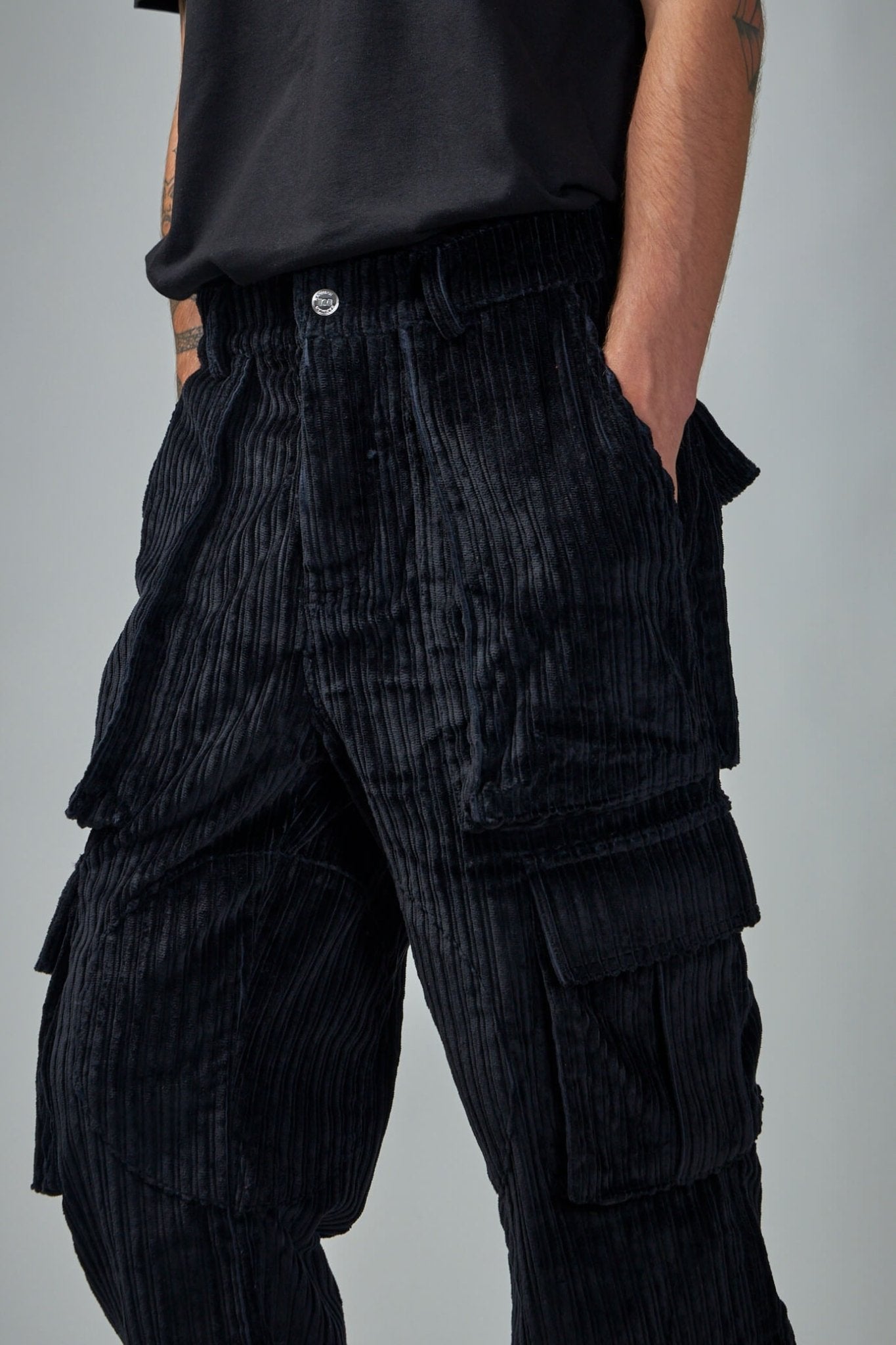 Nahmias - Corduroy Logo Cargo Pants - LABELS