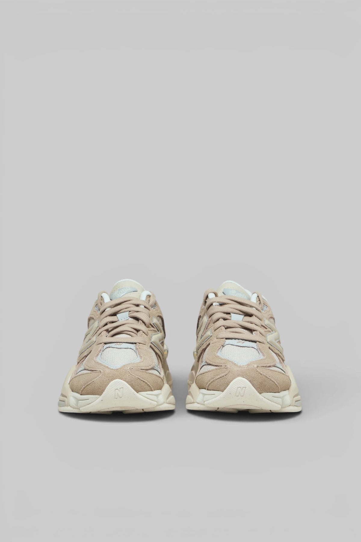 New Balance 9060 sneakers showing chunky rubber sole detail