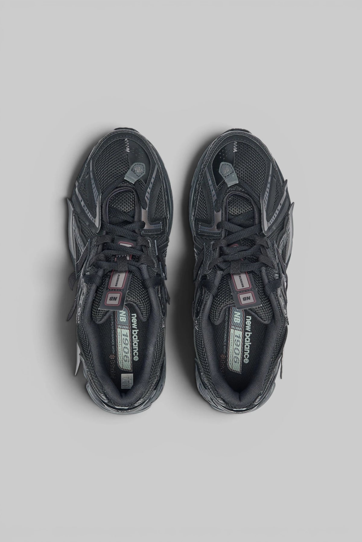 Close-up of mesh upper and synthetic overlay detailing