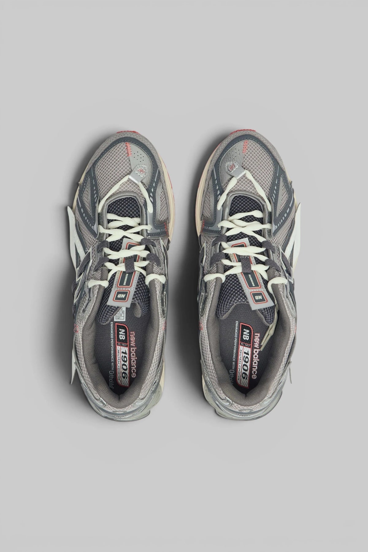 Close-up of lace-up closure on New Balance U1906 AV1