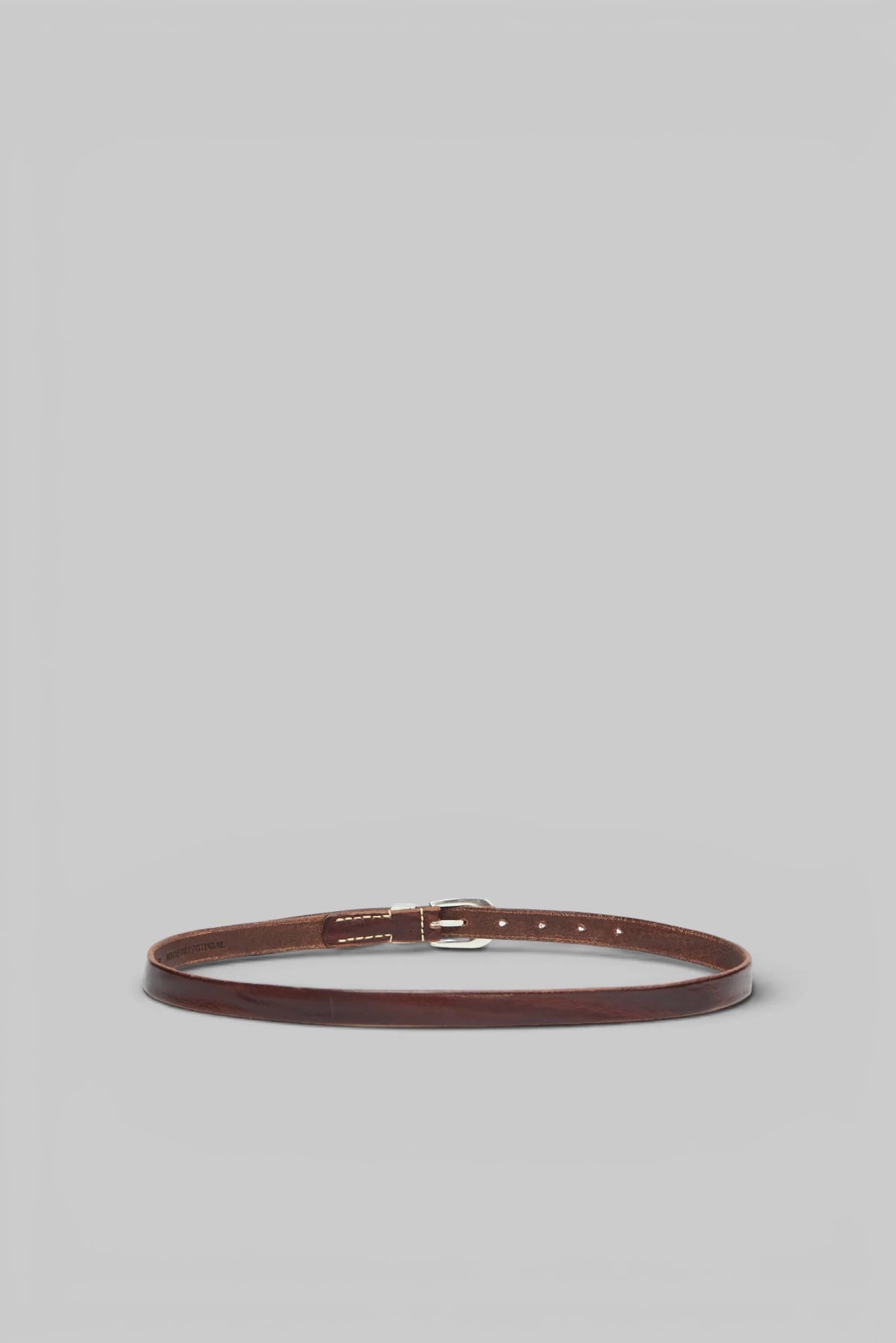 Close-up of Italian leather texture on Our Legacy 2 Cm Belt