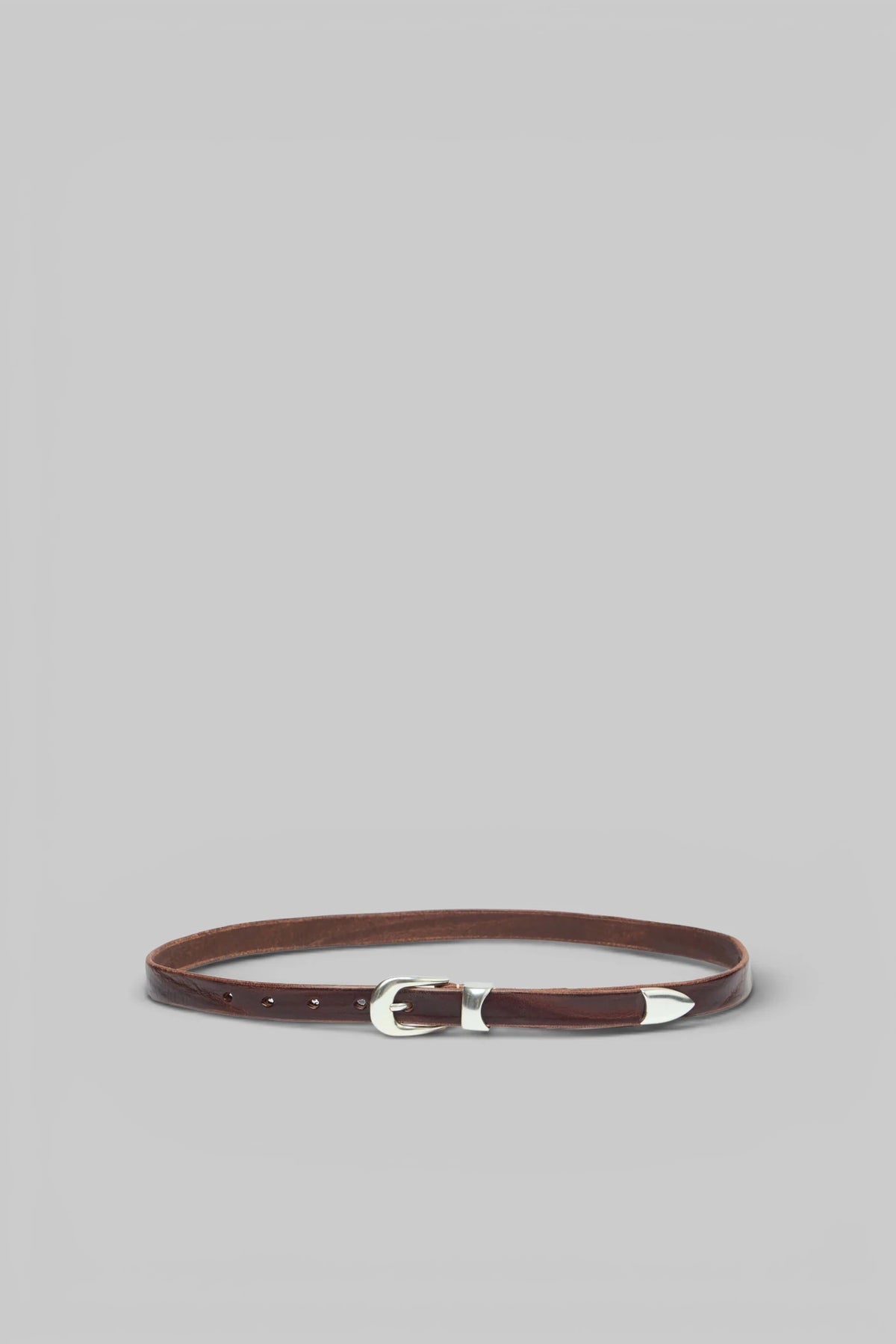 Our Legacy Belts 2 Cm Italian leather belt with polished buckle