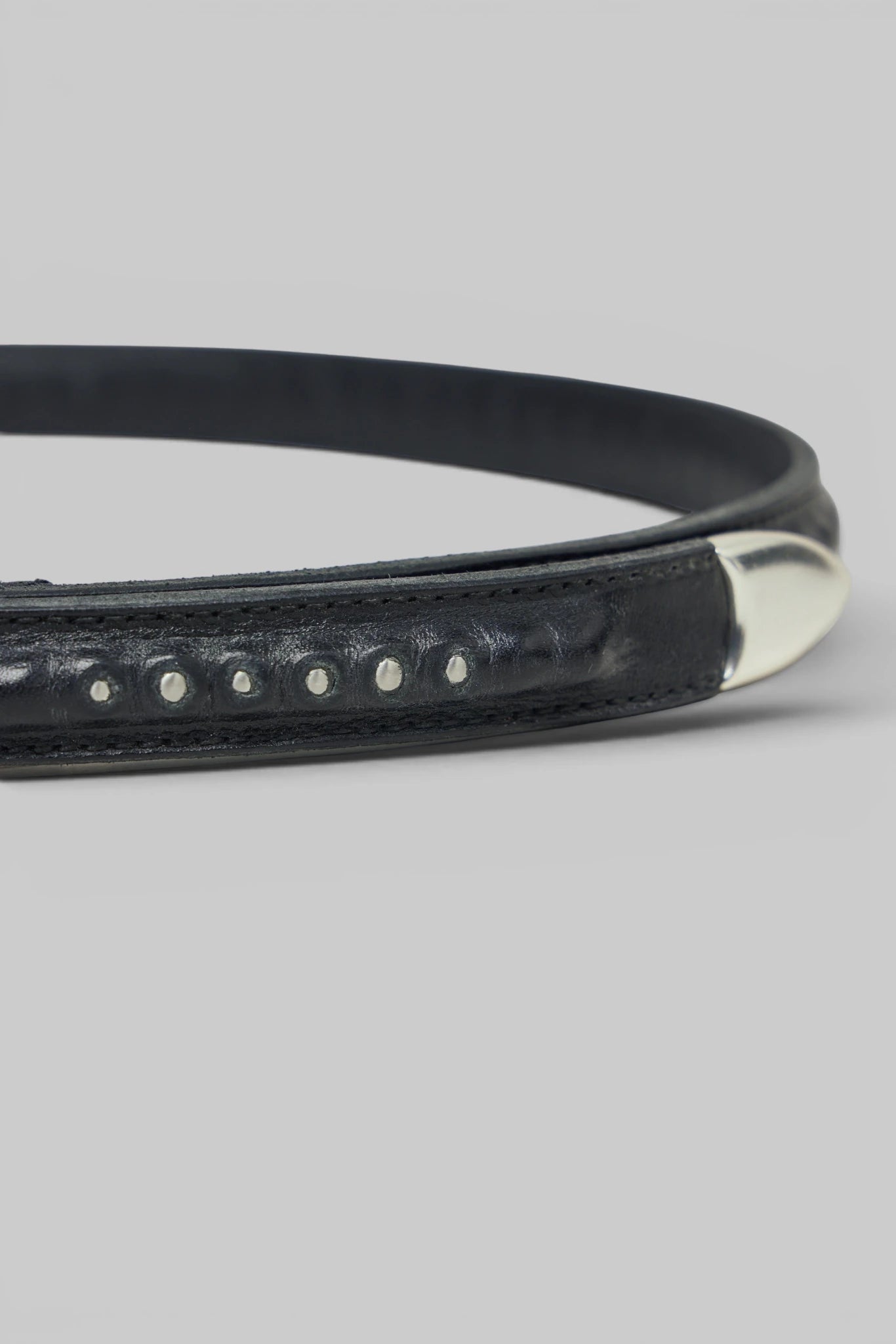 Our Legacy Bullet Chain Belt styled with tailored trousers