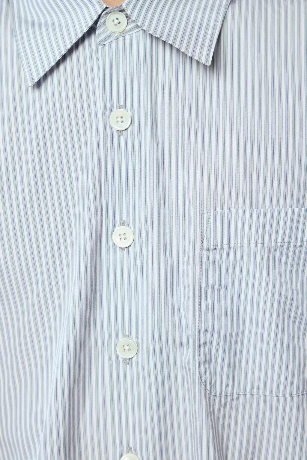 Our Legacy Above Shirt back view showing striped pattern