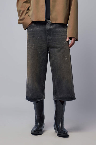 Capri Cut Nebula Wash Denim