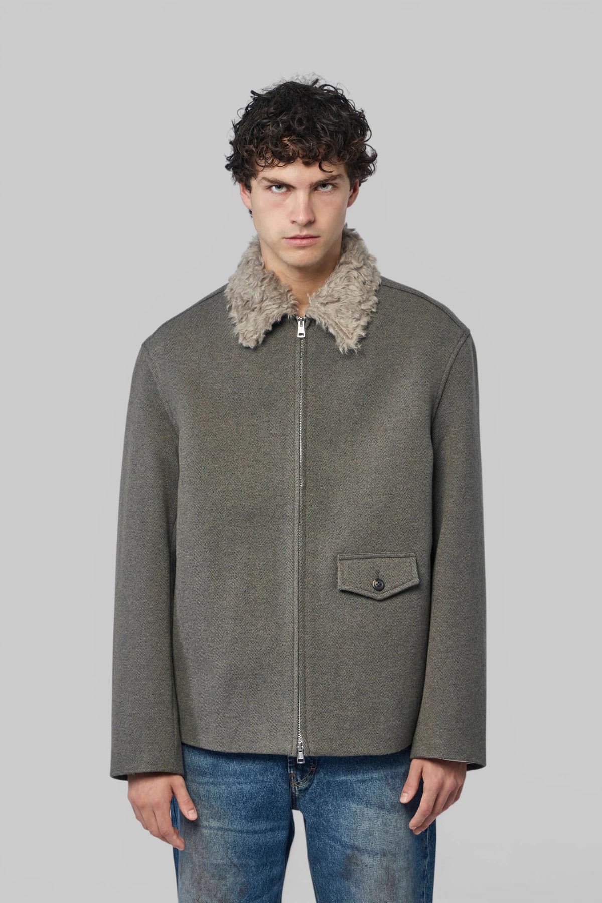 Our Legacy Evolved Jacket side profile on model