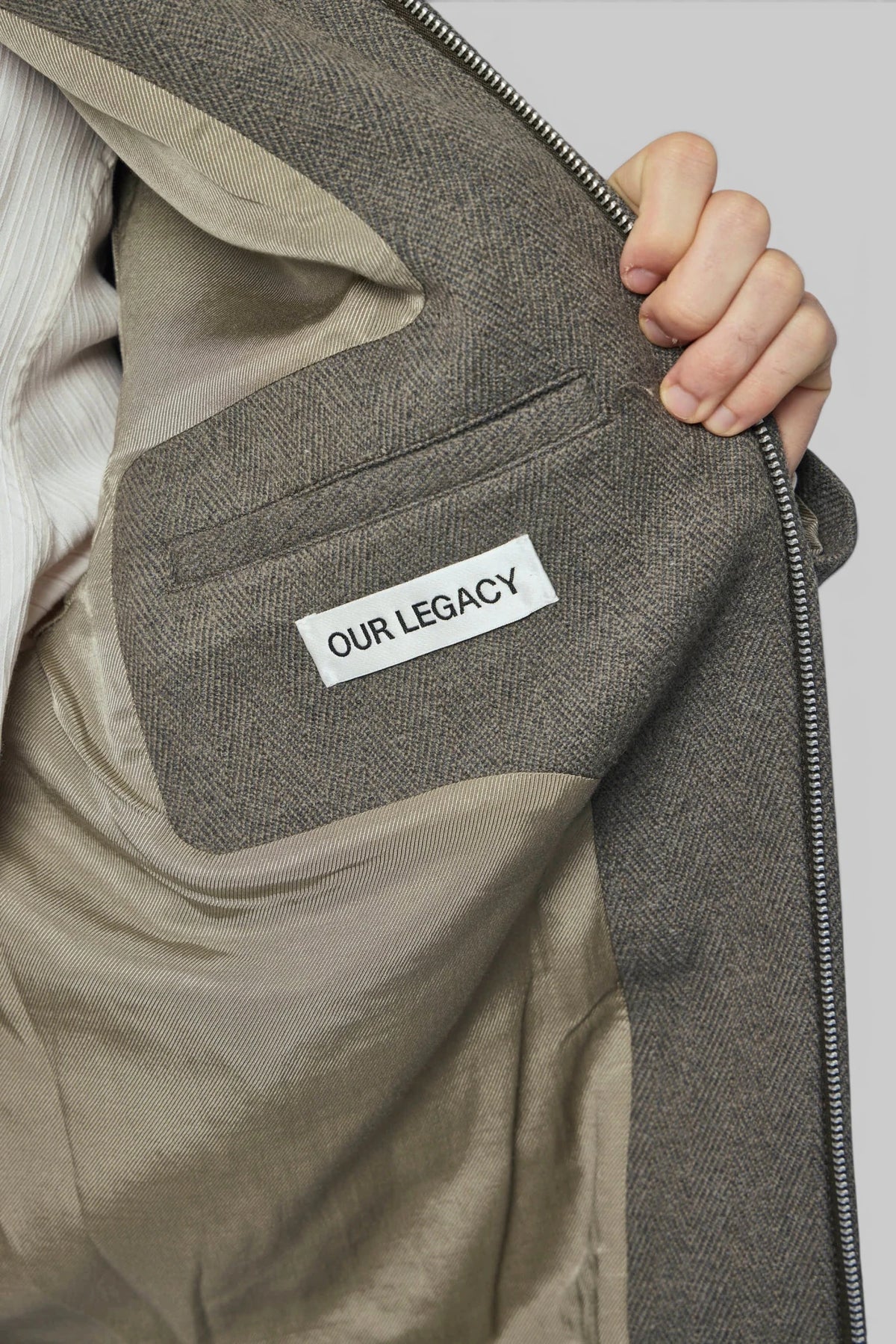 Our Legacy Evolved Jacket styled with casual layering pieces