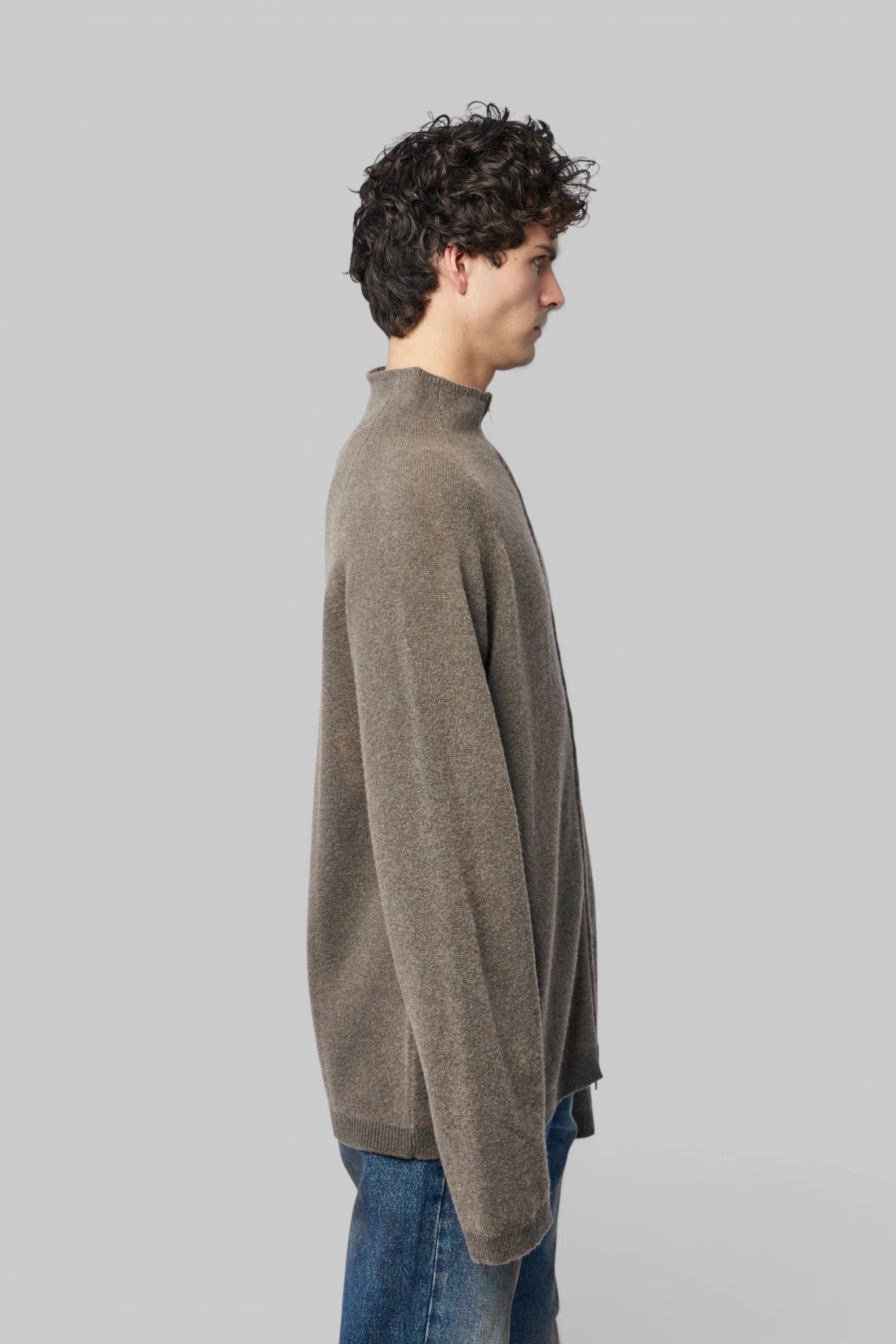 Our Legacy Line Zip Cardigan styled with casual outfit
