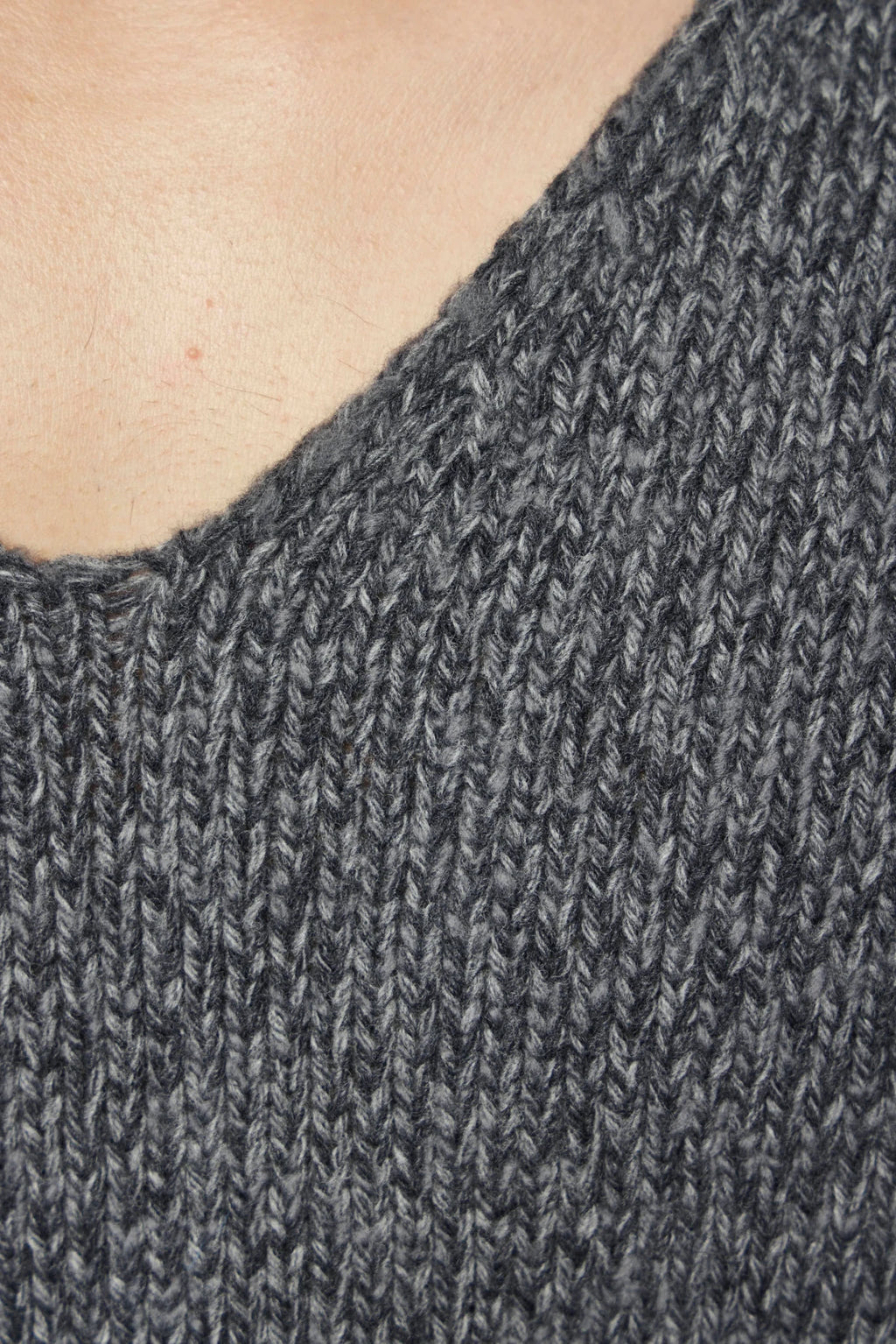 Our Legacy Link V-neck sweater styled with tailored trousers