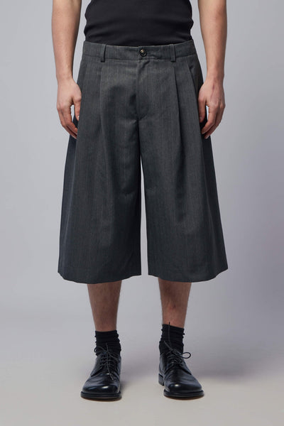 Split Shorts Shark Pinstripe Herringbone