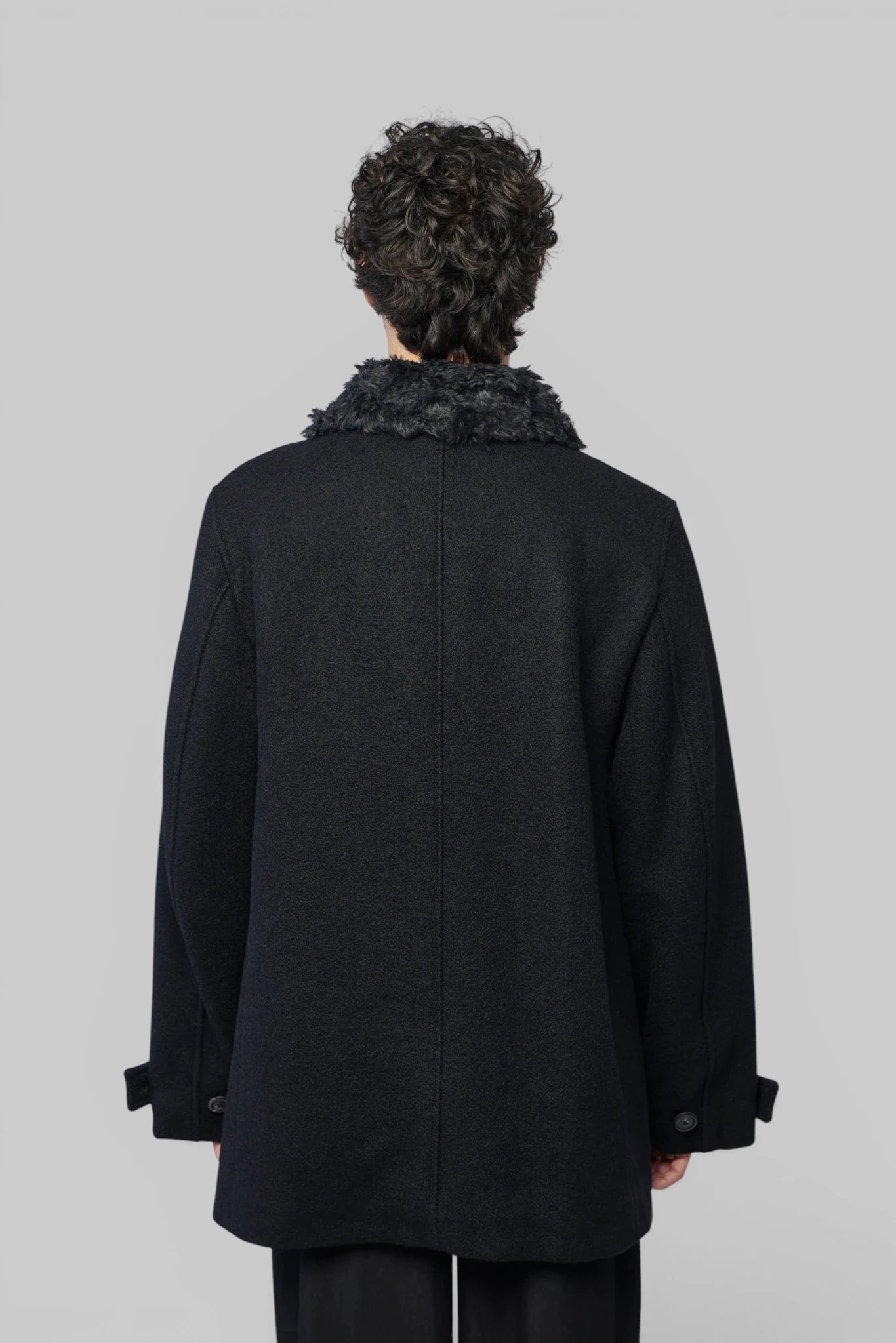 Our Legacy Coats Wae Peacoat buttoned cuff detail