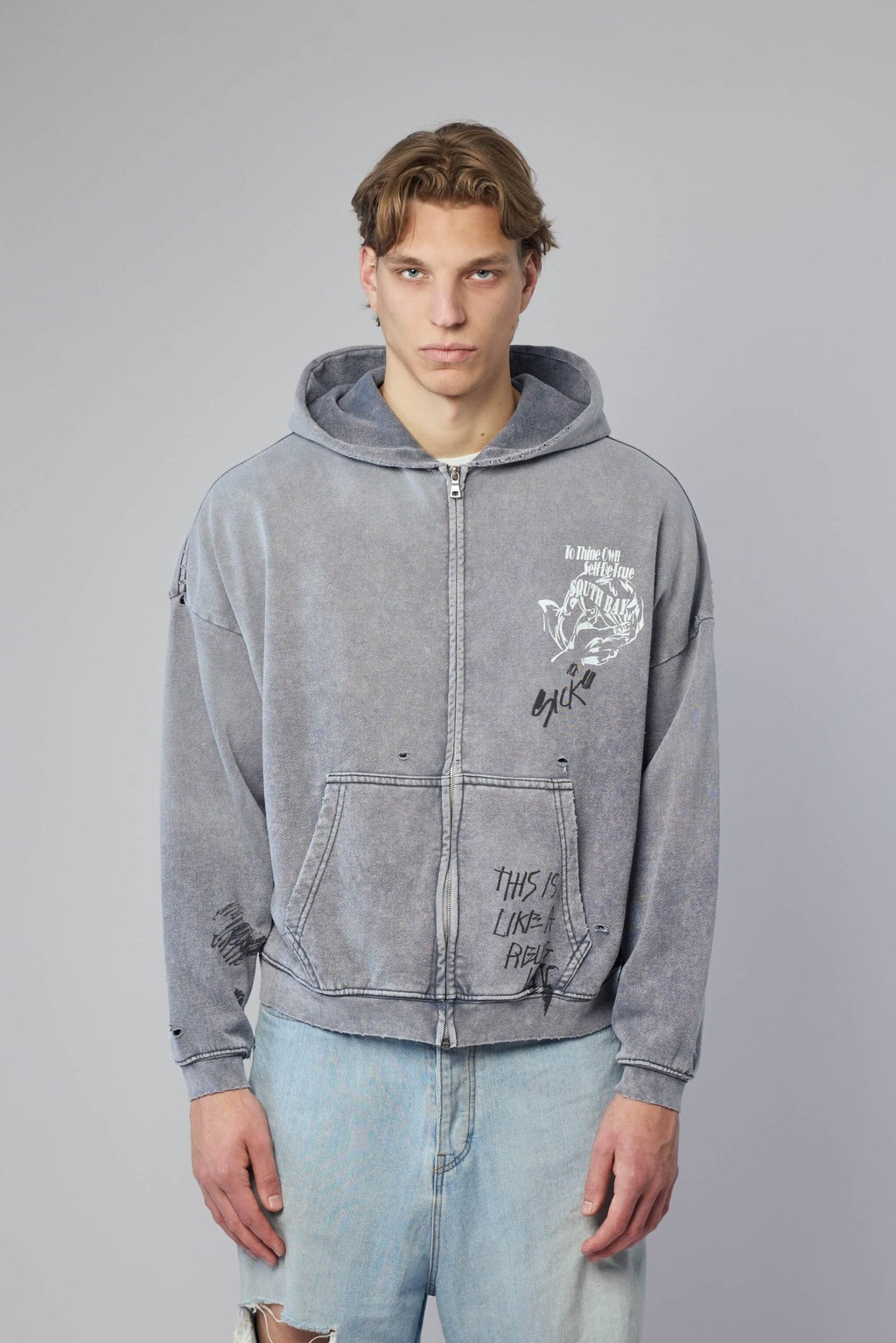 Paly Hollywood - Carrying The Message Zip Hoodie - LABELS