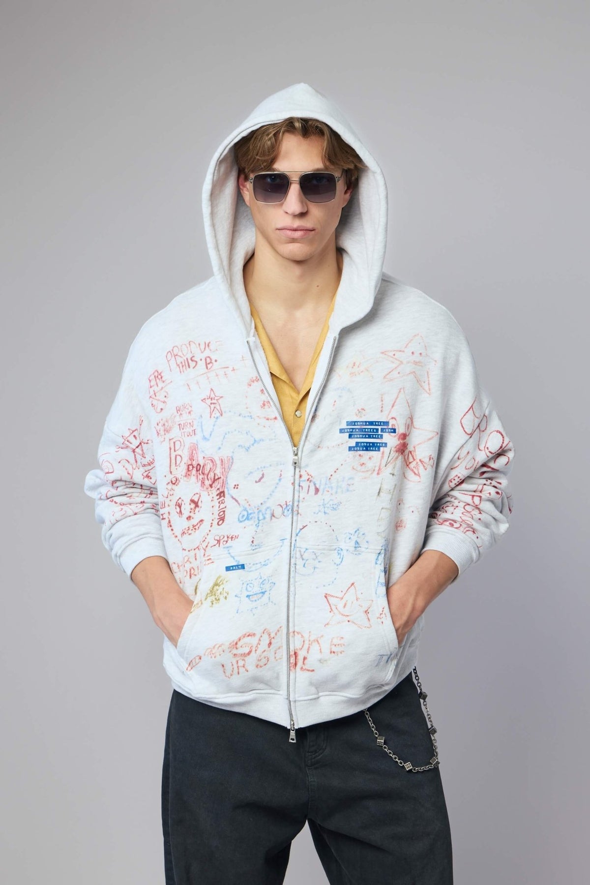 Paly Hollywood - Joshua Tree Double Zip Hoodie - LABELS