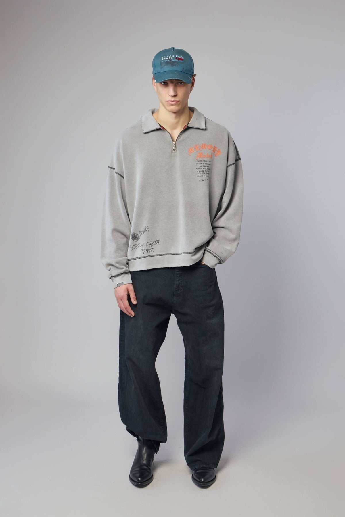 Paly Hollywood - Sorry 'bout That 1/4 Zip Crewneck - LABELS
