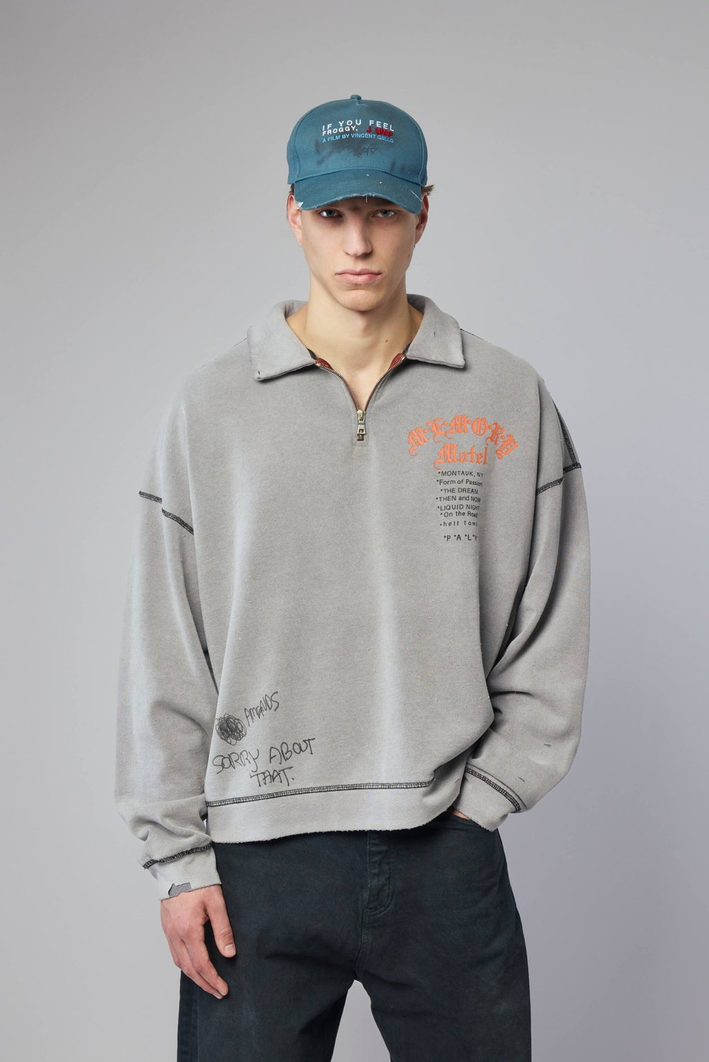 Paly Hollywood - Sorry 'bout That 1/4 Zip Crewneck - LABELS