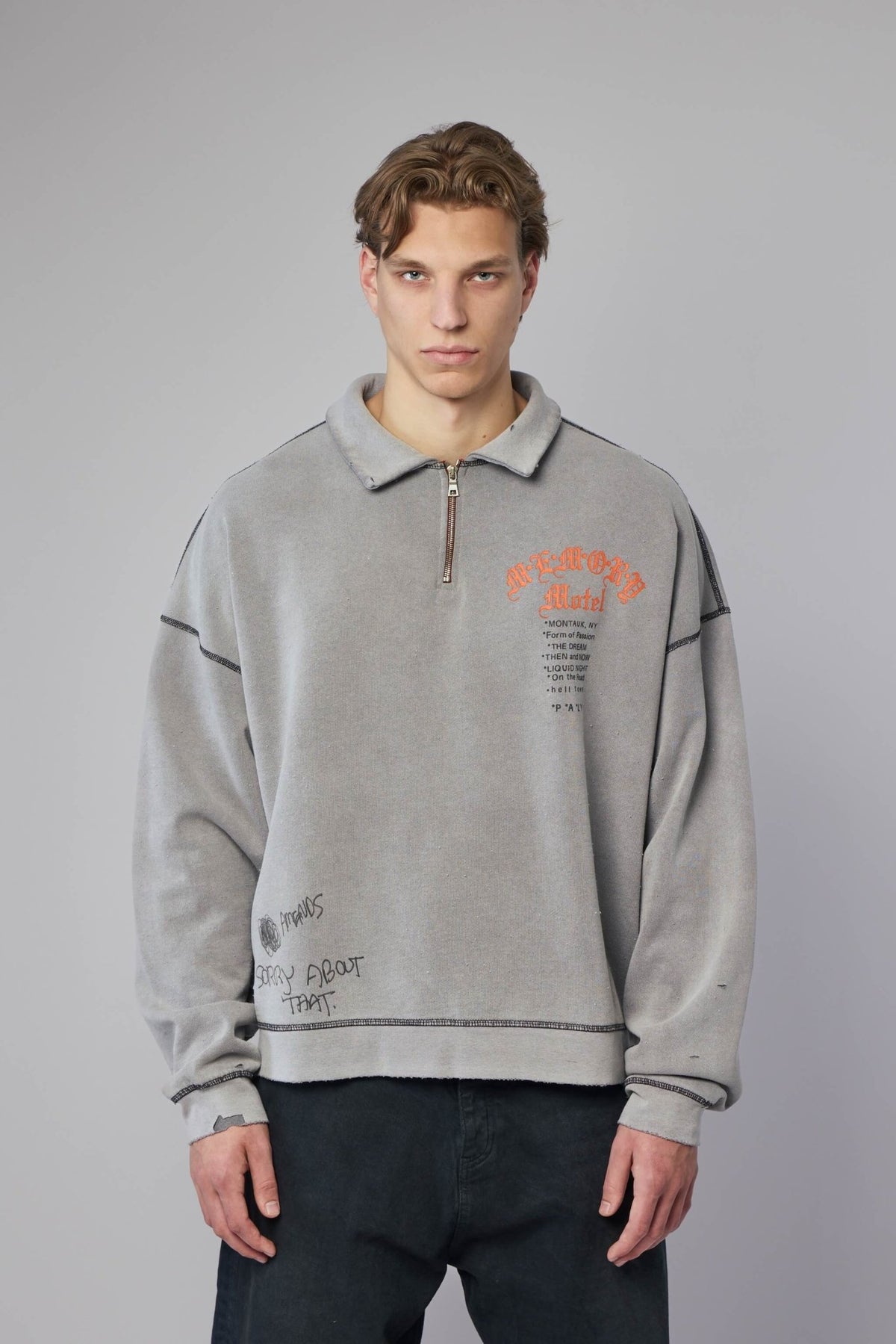 Paly Hollywood - Sorry 'bout That 1/4 Zip Crewneck - LABELS