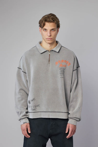 Sorry 'bout That 1/4 Zip Crewneck