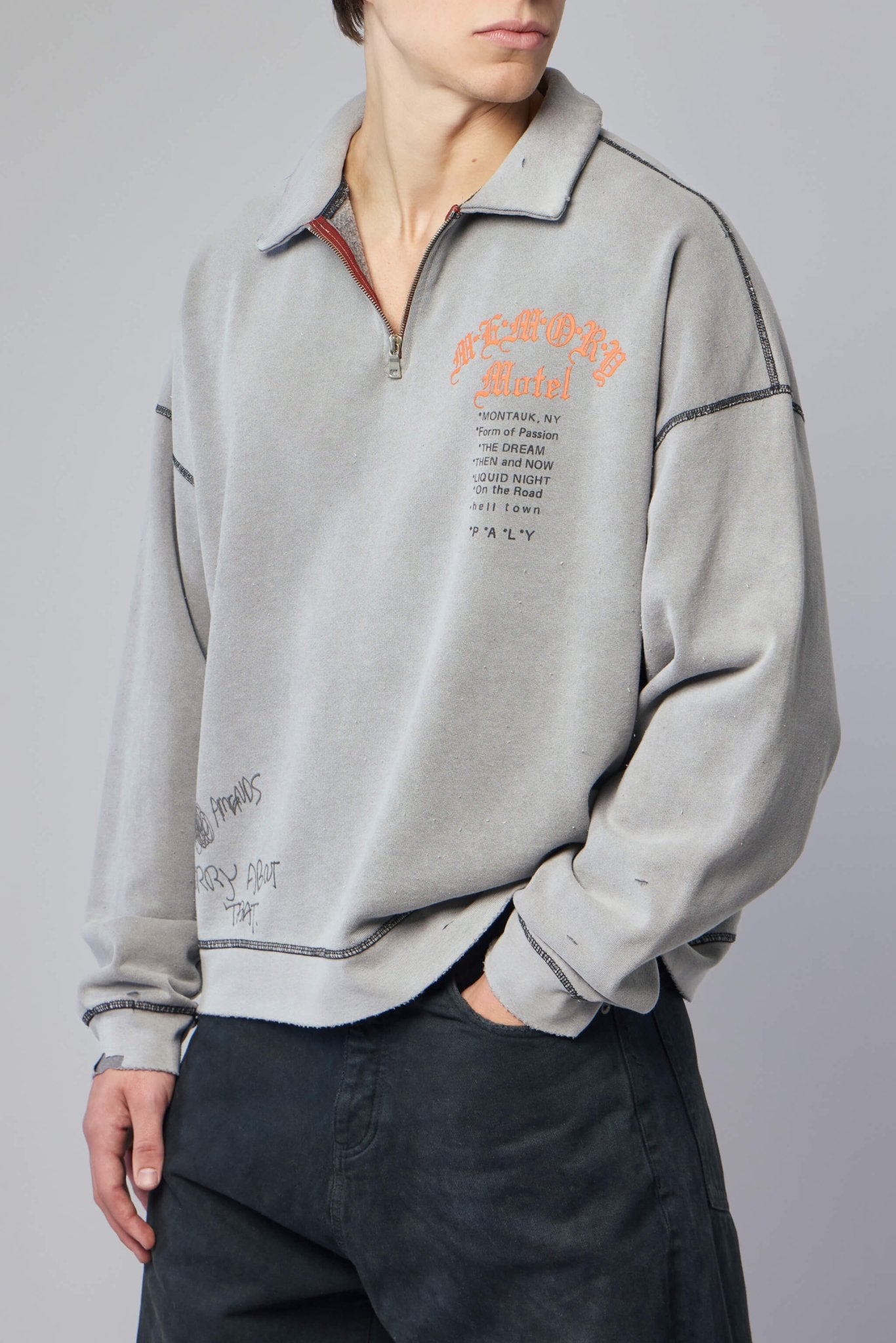 Paly Hollywood - Sorry 'bout That 1/4 Zip Crewneck - LABELS
