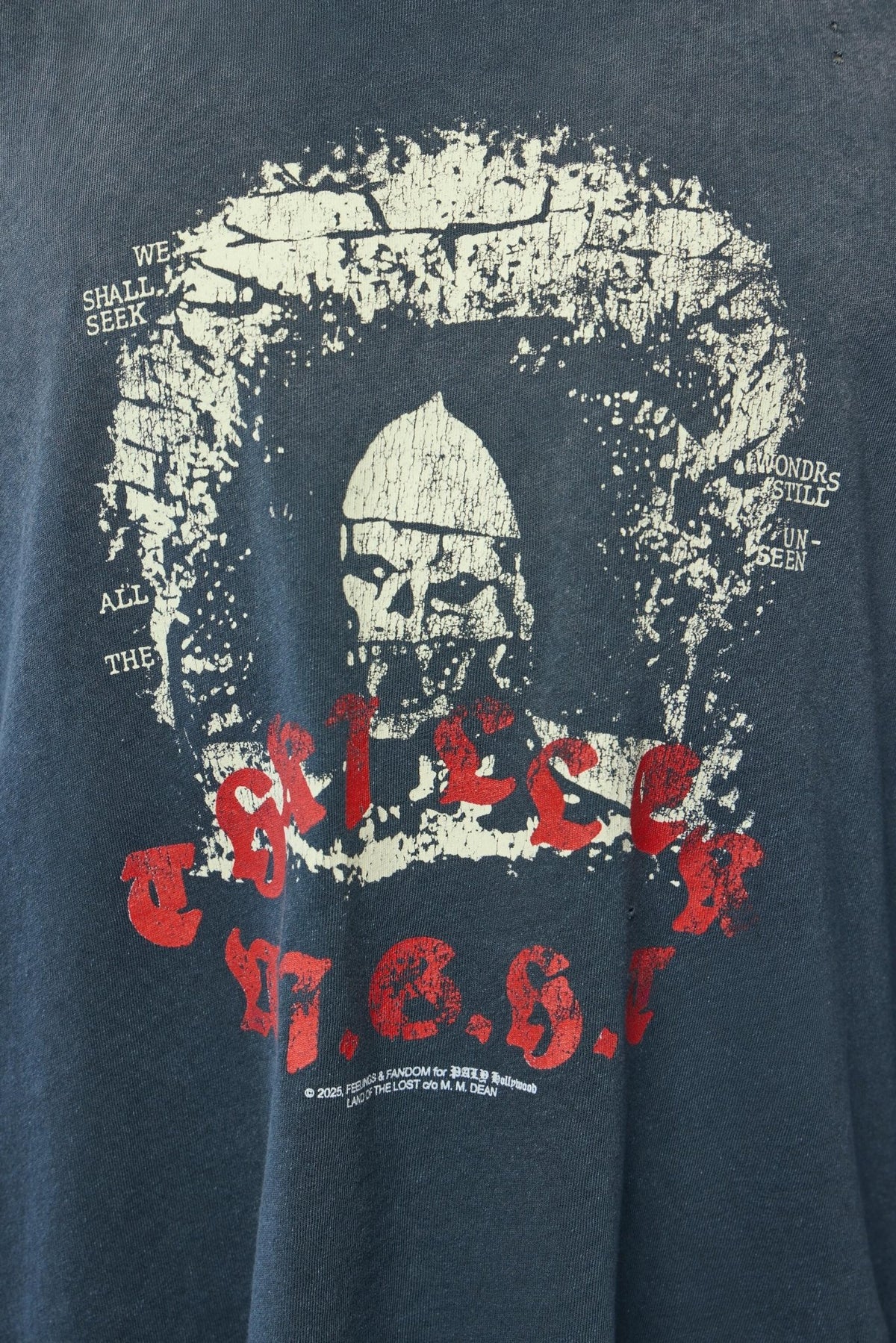 Back view of Thriller Night Cut Off Tee showing contemporary streetwear design