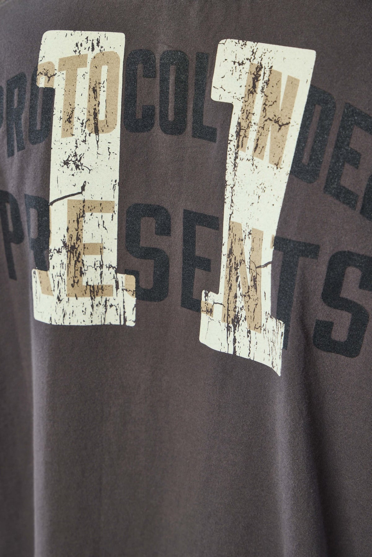Protocol Index cotton t-shirt flat lay presentation