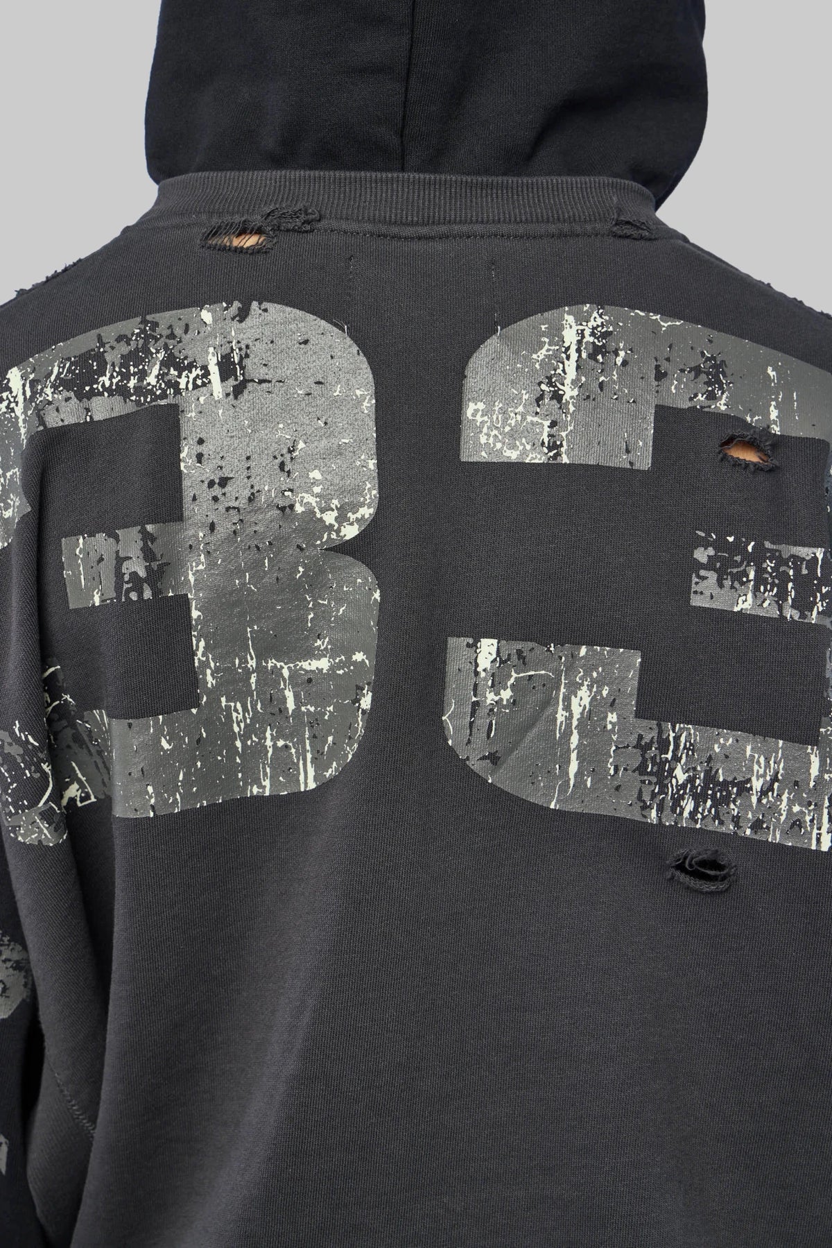 Protocol Index - Reconstructed Sweatshirt Zip Hoodie - LABELS